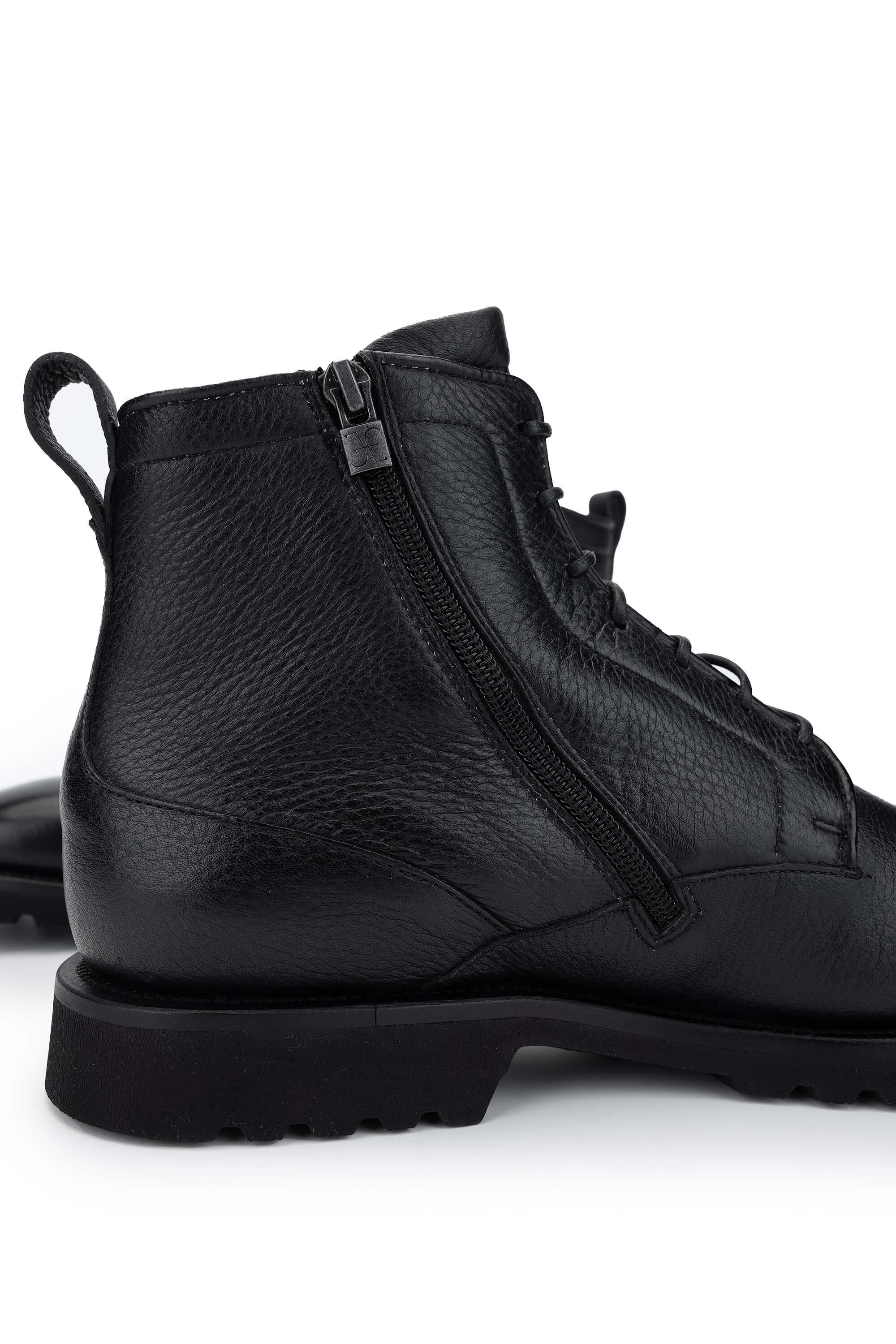 Fabi Erkek Hakiki Deri Siyah Casual Bot