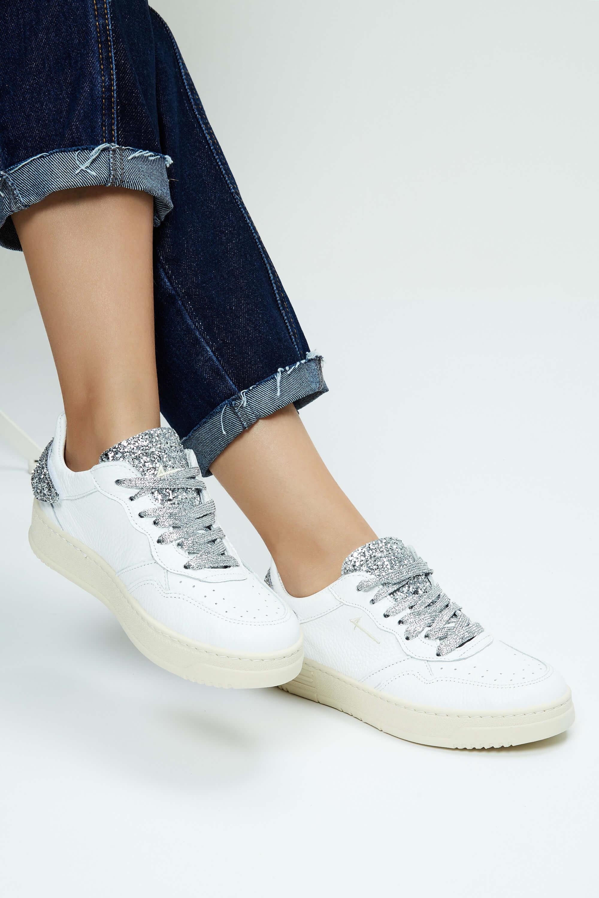 Fourline Kadın Hakiki Deri Beyaz/Gri Sneakers & Spor Ayakkabı