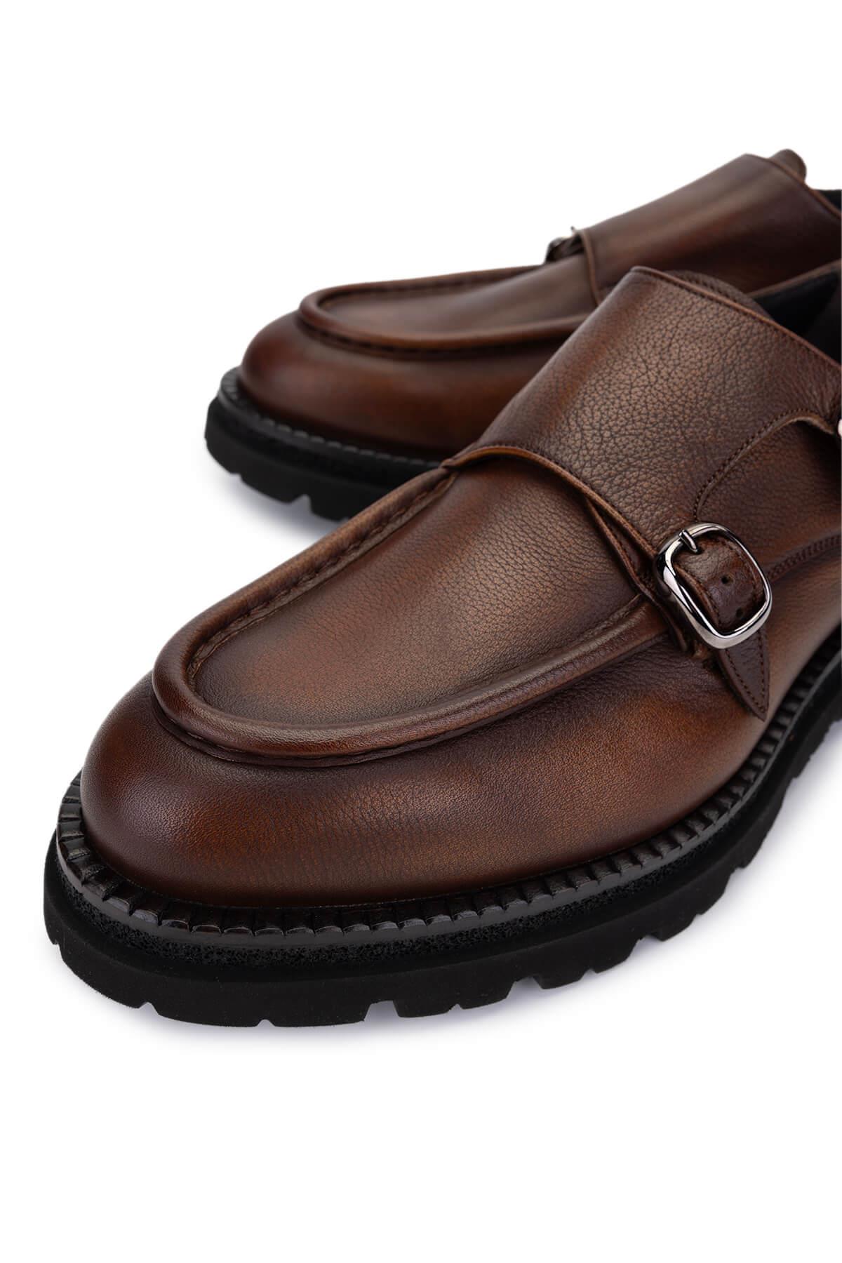Franceschetti Erkek Hakiki Deri Kahverengi Casual Ayakkabı