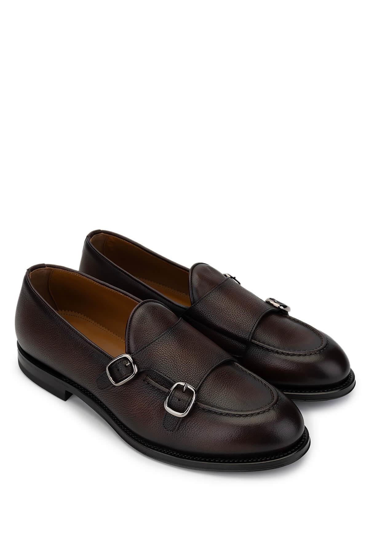 Franceschetti Erkek Hakiki Deri Kahverengi Loafer Ayakkabı