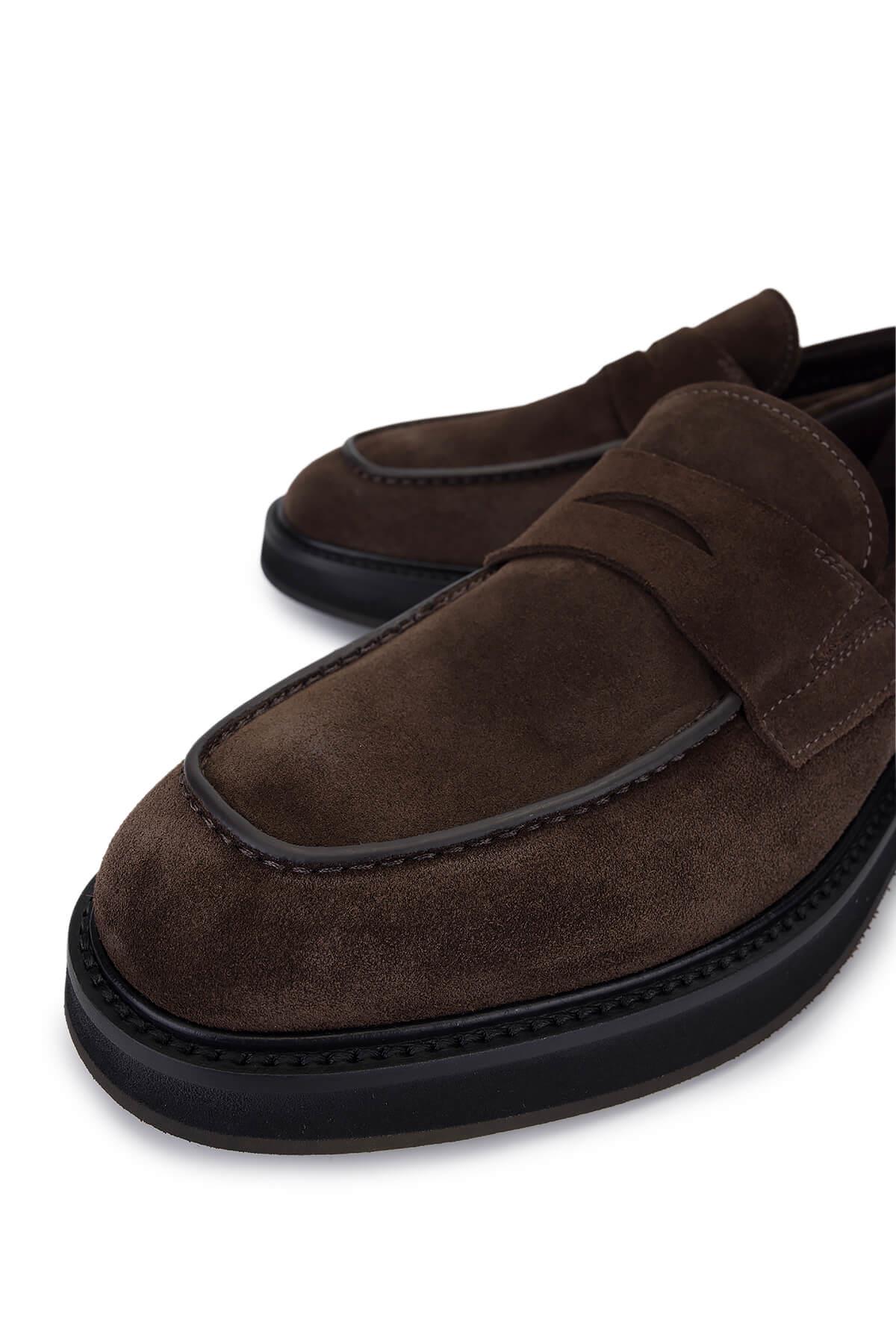 Giampiero Nicola Erkek Hakiki Deri Kahverengi Casual Ayakkabı