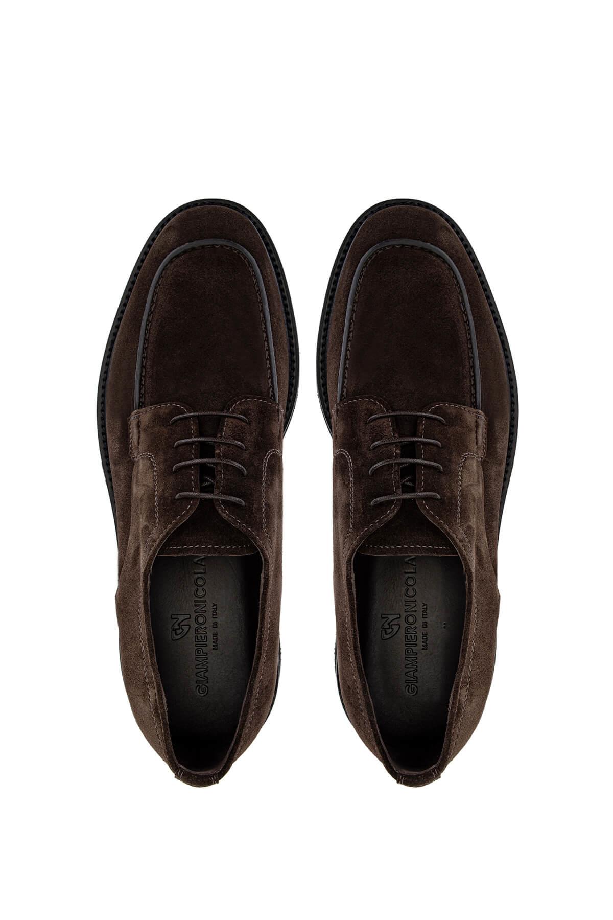 Giampiero Nicola Erkek Hakiki Deri Kahverengi Casual Ayakkabı
