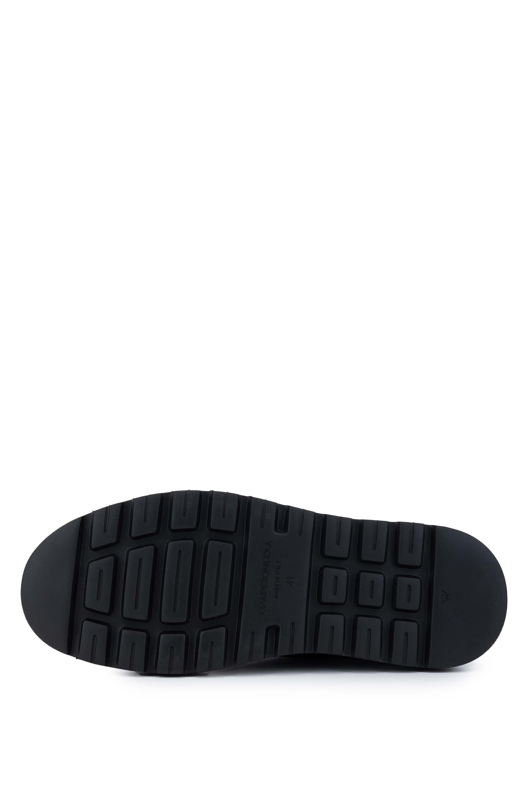 Giampiero Nicola Erkek Hakiki Deri Siyah Casual Ayakkabı