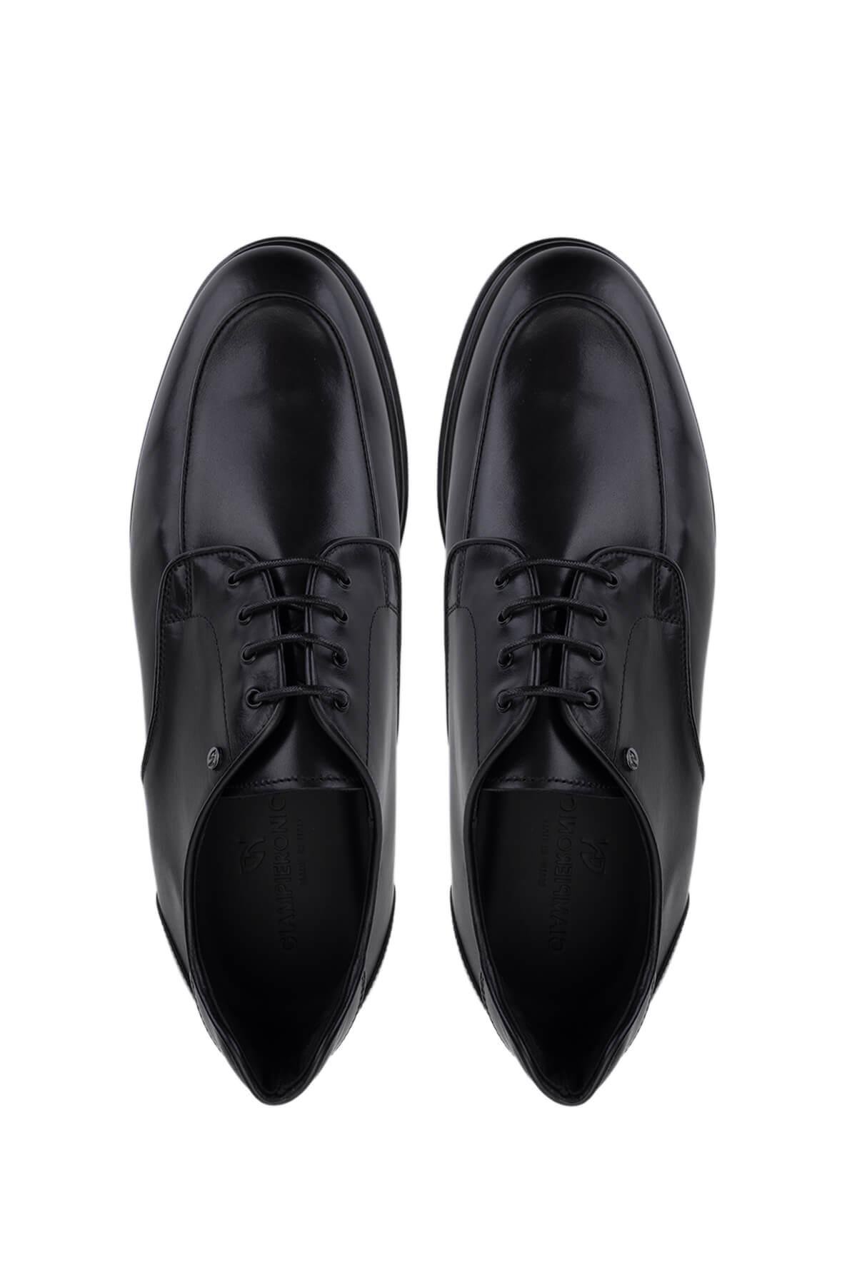 Giampiero Nicola Erkek Hakiki Deri Siyah Klasik Ayakkabı