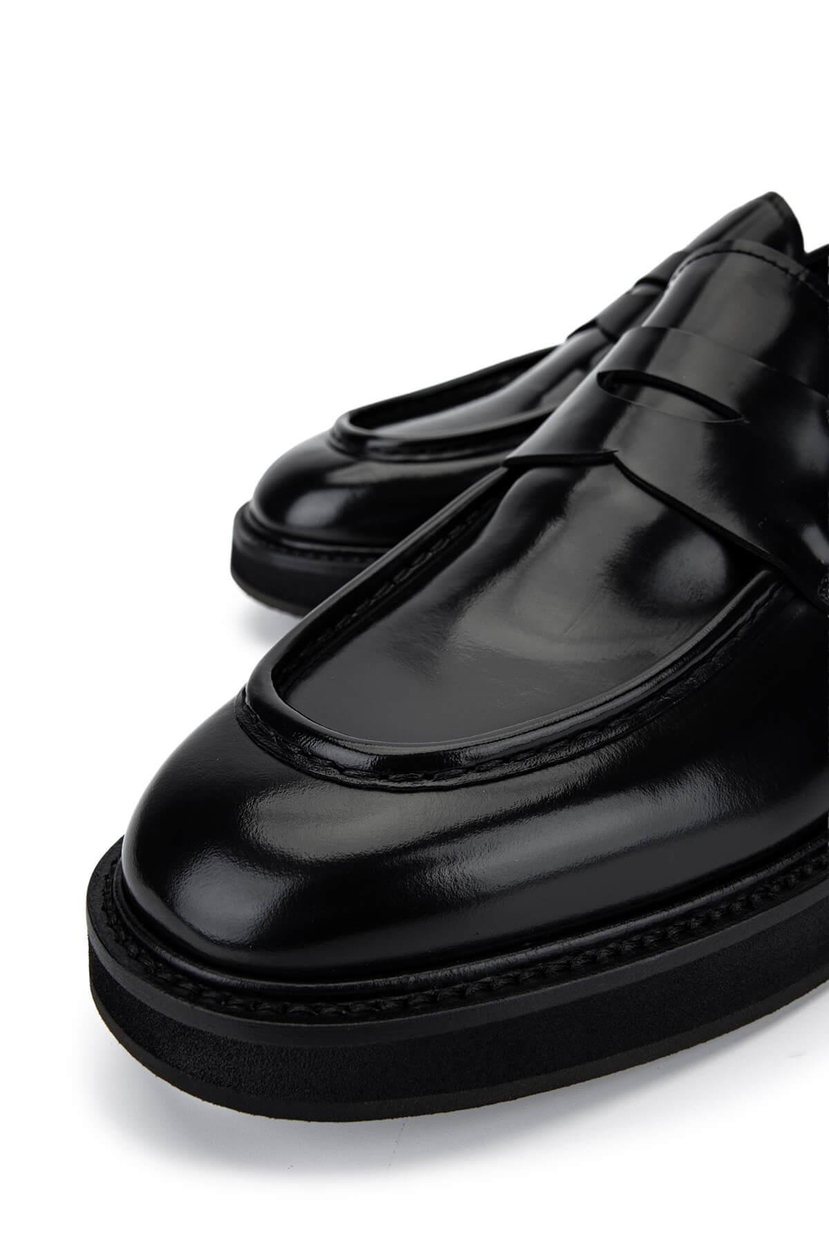 Giampiero Nicola Erkek Hakiki Deri Siyah Casual Ayakkabı