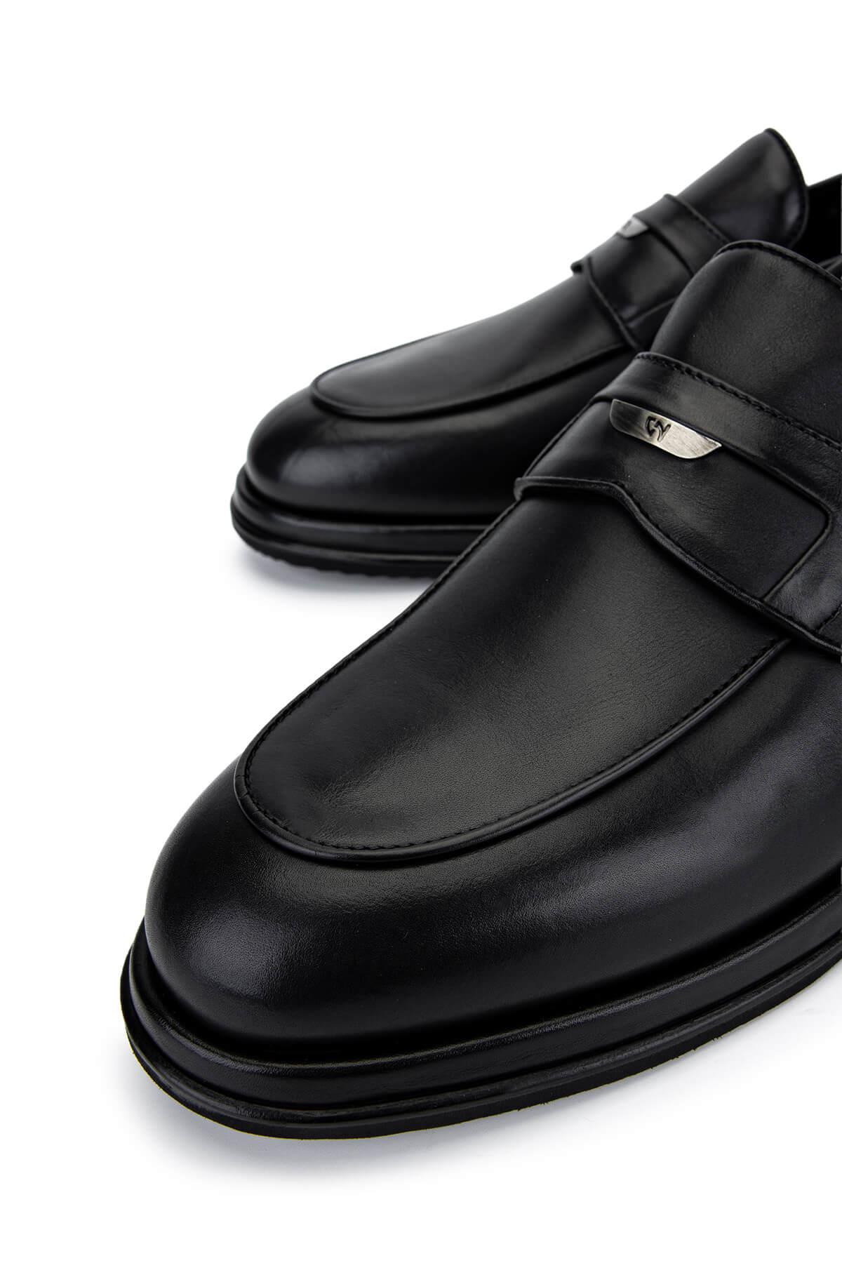 Giampiero Nicola Erkek Hakiki Deri Siyah Casual Ayakkabı