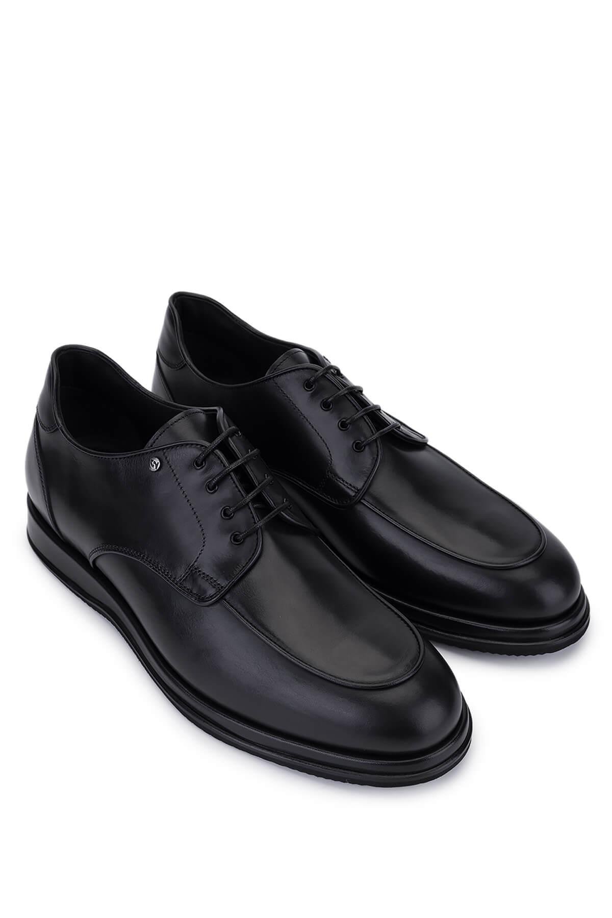 Giampiero Nicola Erkek Hakiki Deri Siyah Klasik Ayakkabı