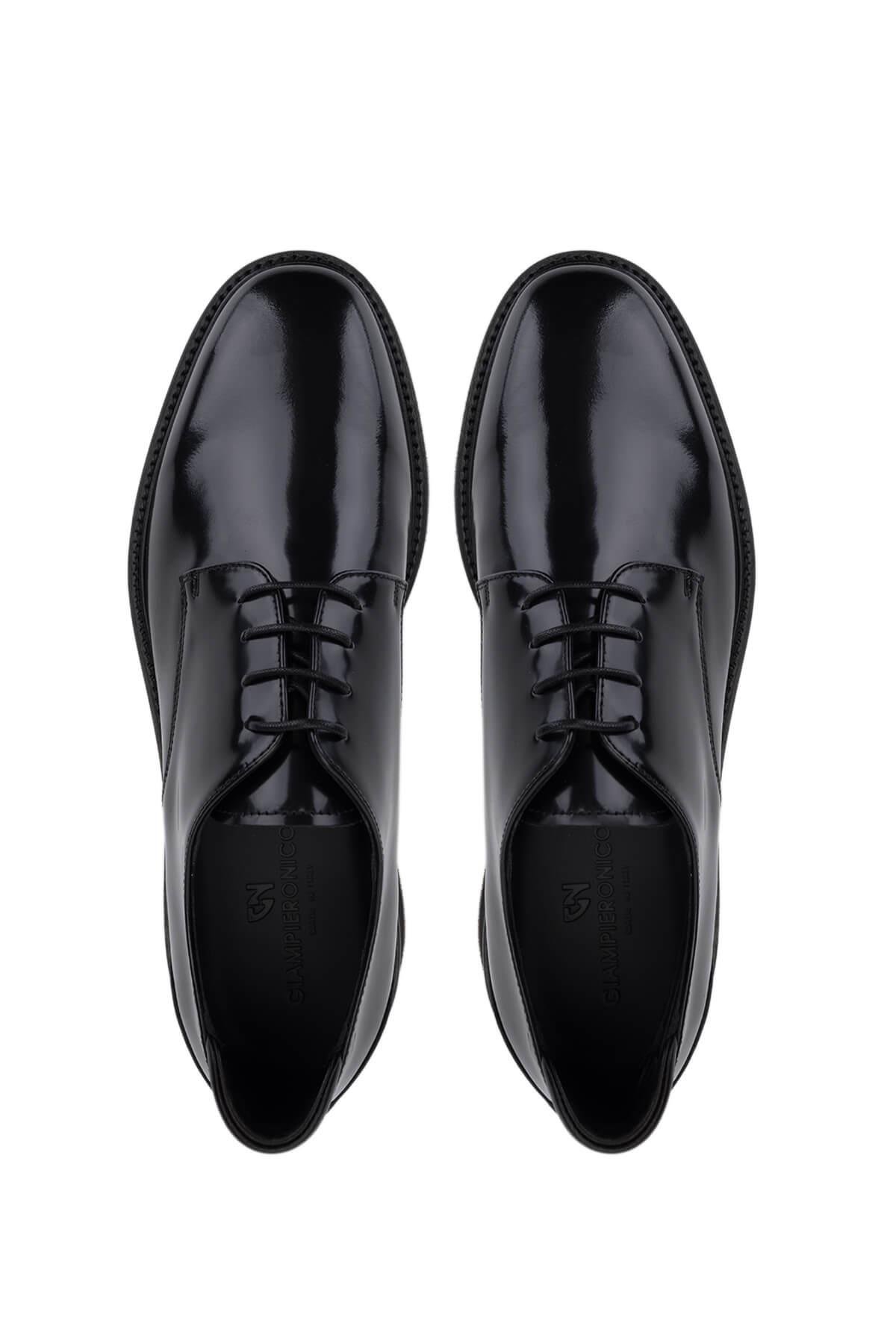 Giampiero Nicola Erkek Hakiki Deri Siyah Casual Ayakkabı