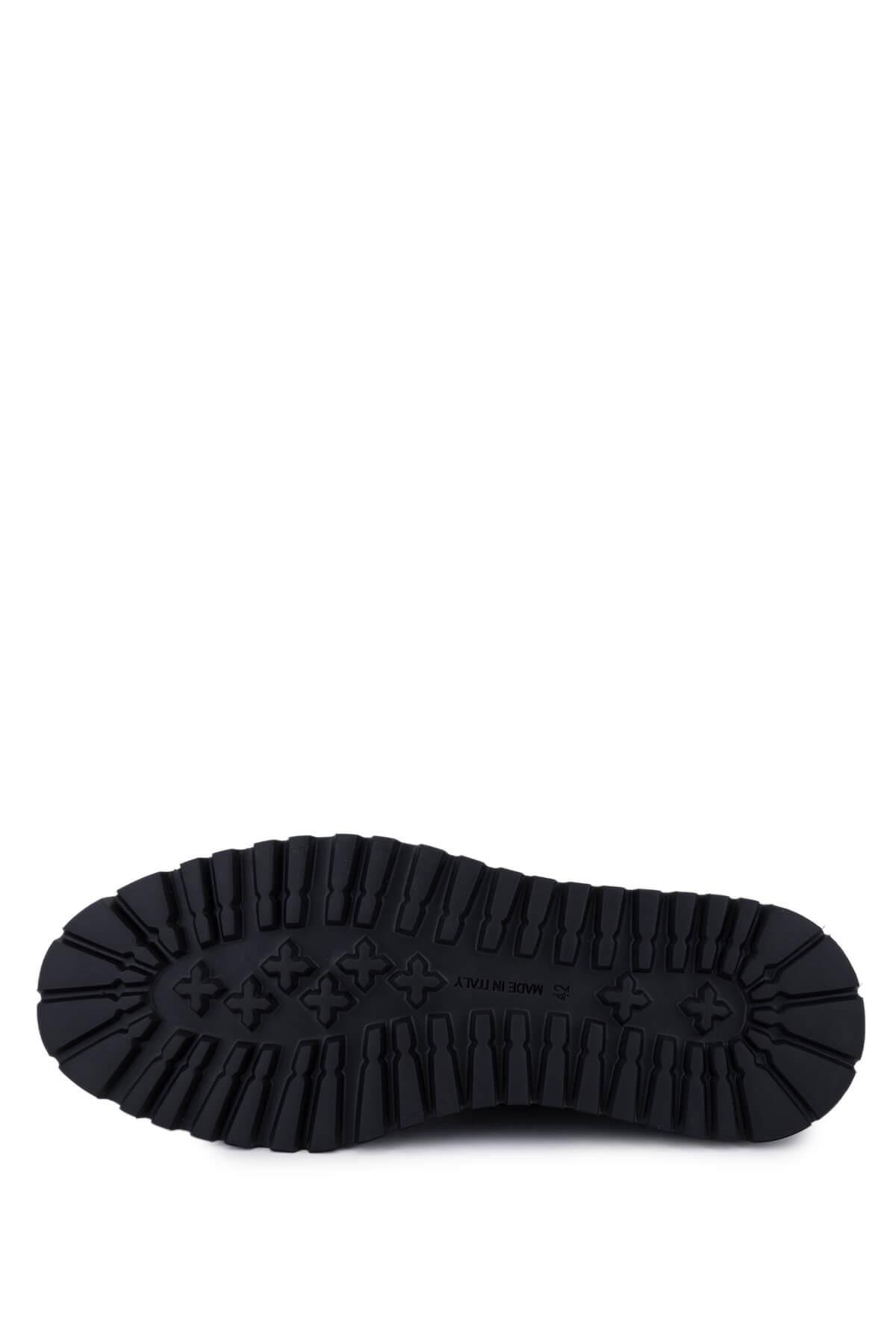 Giampiero Nicola Erkek Hakiki Deri Siyah Casual Ayakkabı