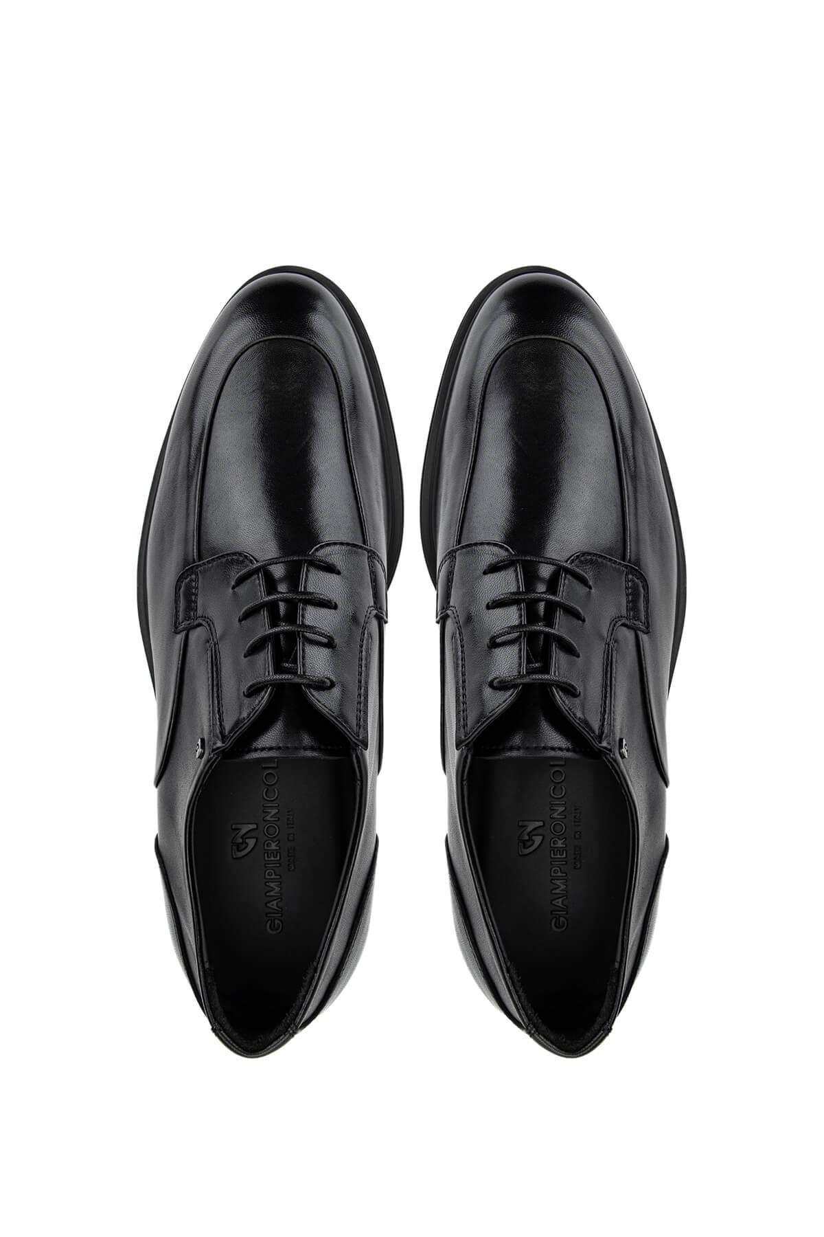 Giampiero Nicola Erkek Hakiki Deri Siyah Casual Ayakkabı