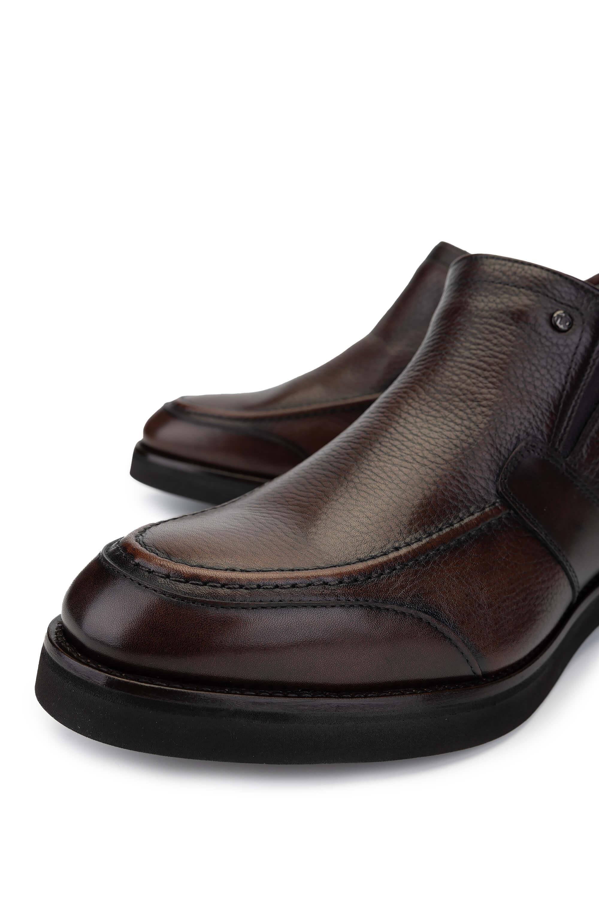 Mario Bruni Erkek Hakiki Deri Koyu Kahve Casual Bot