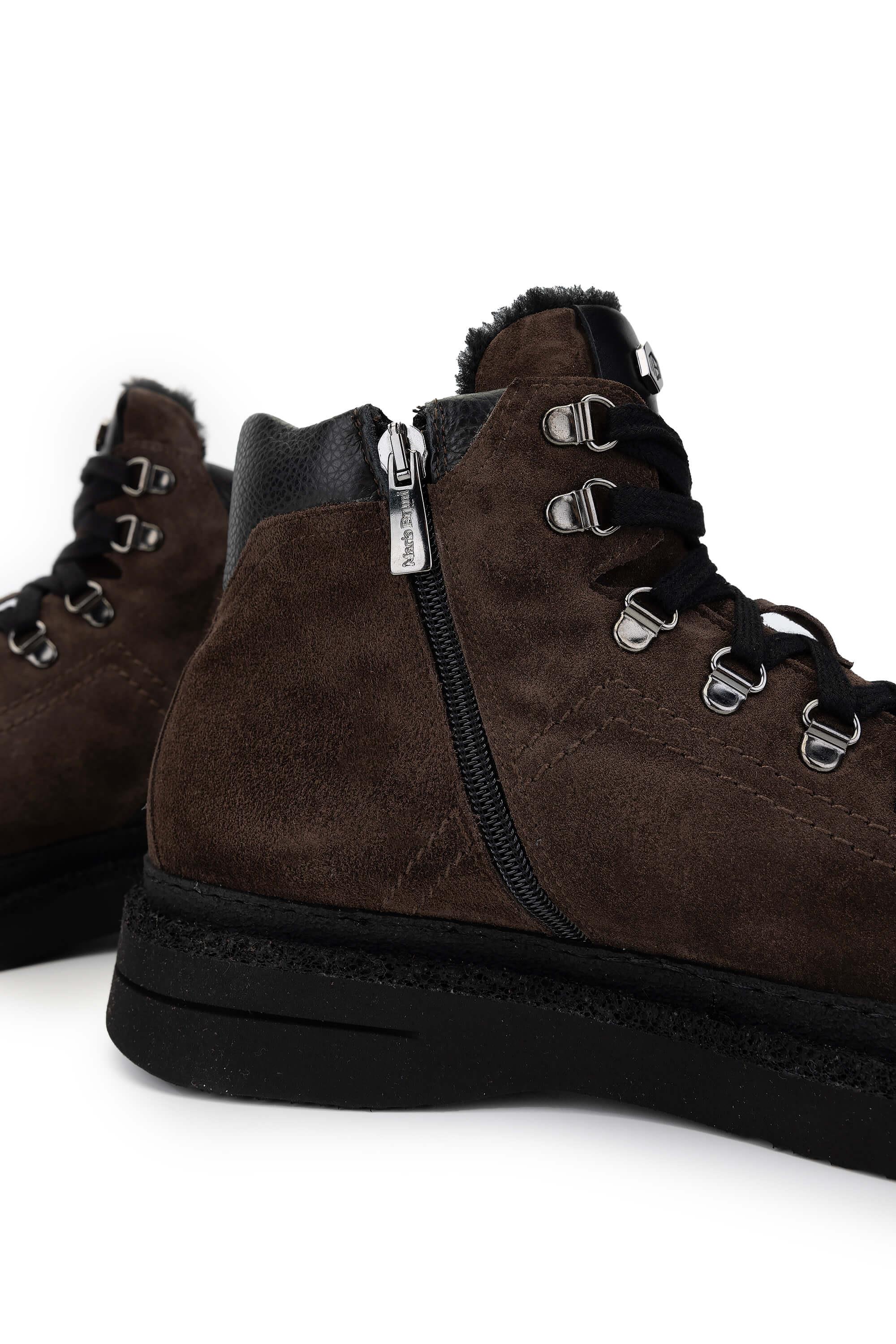 Mario Bruni Erkek Hakiki Deri Koyu Kahve Casual Bot