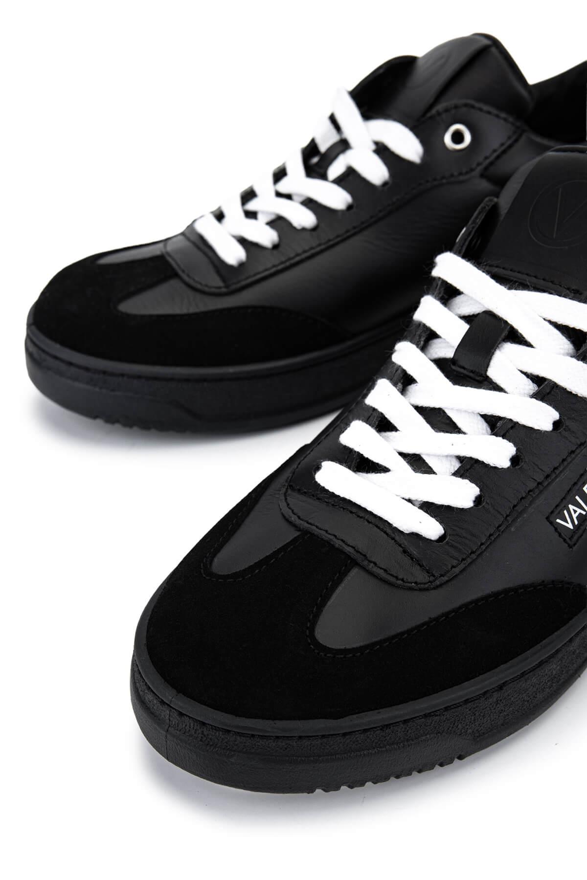 Mario Valentino Erkek Hakiki Deri Siyah Sneakers & Spor Ayakkabı