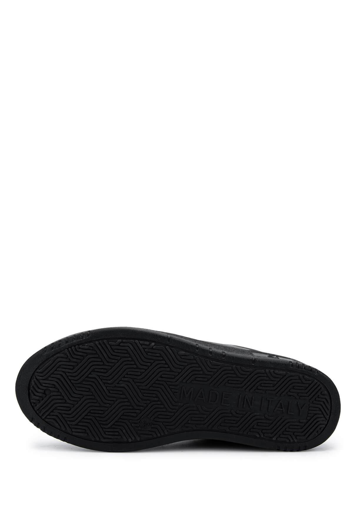 Mario Valentino Erkek Hakiki Deri Siyah Sneakers & Spor Ayakkabı