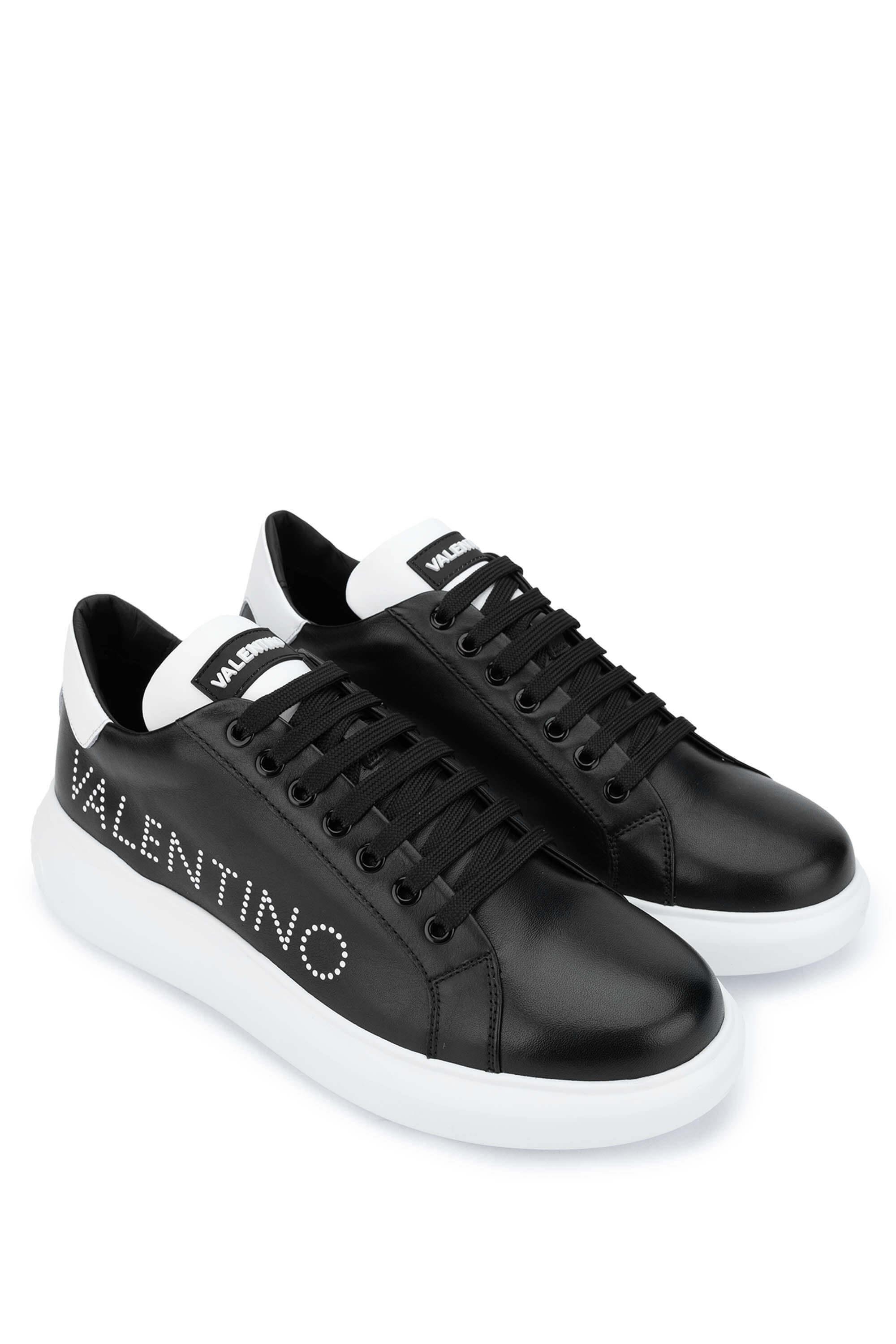 Mario Valentino Unisex Hakiki Deri Siyah Sneakers & Spor Ayakkabı