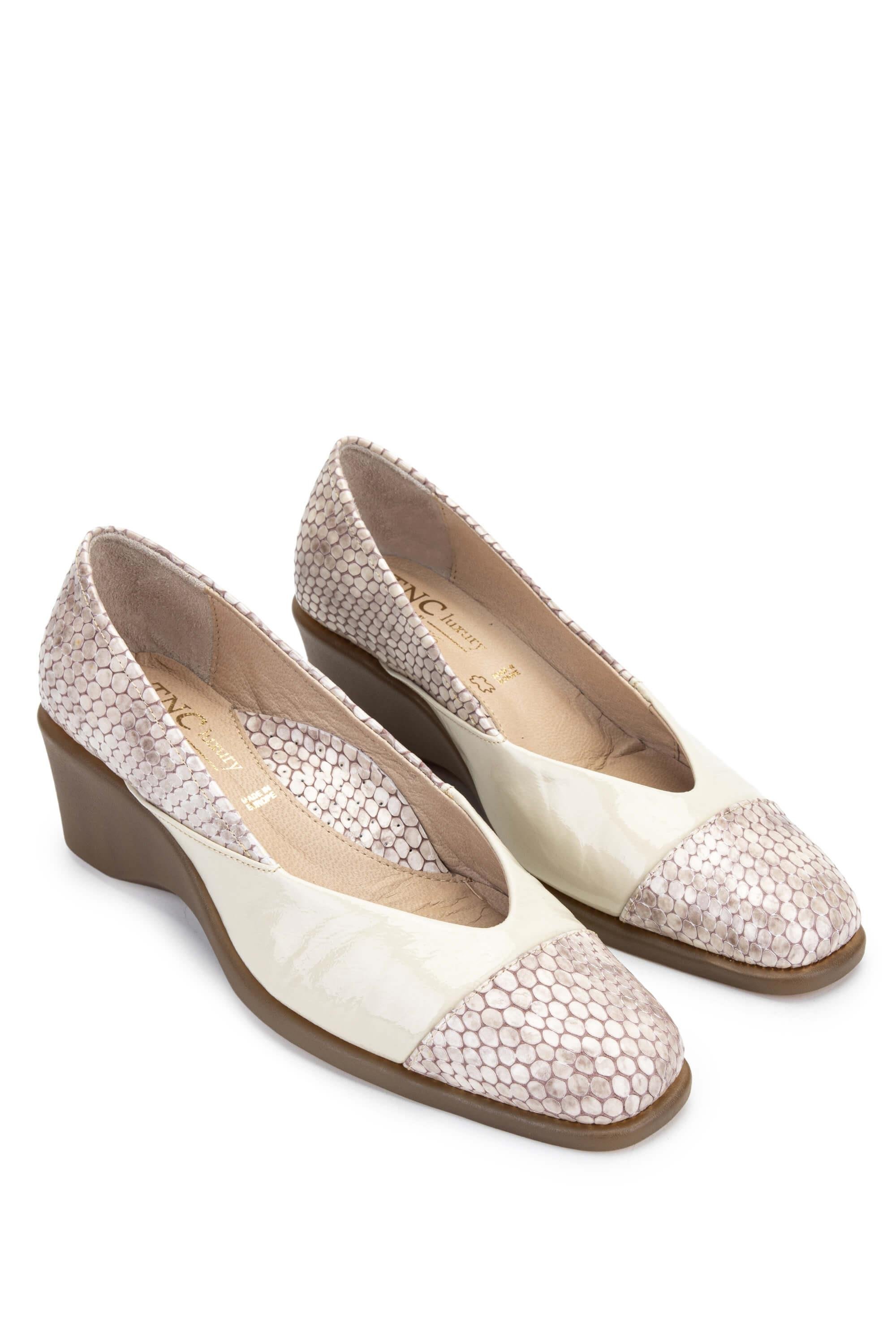 Relax Anatomic Kadın Hakiki Deri Bej Comfort Ayakkabı