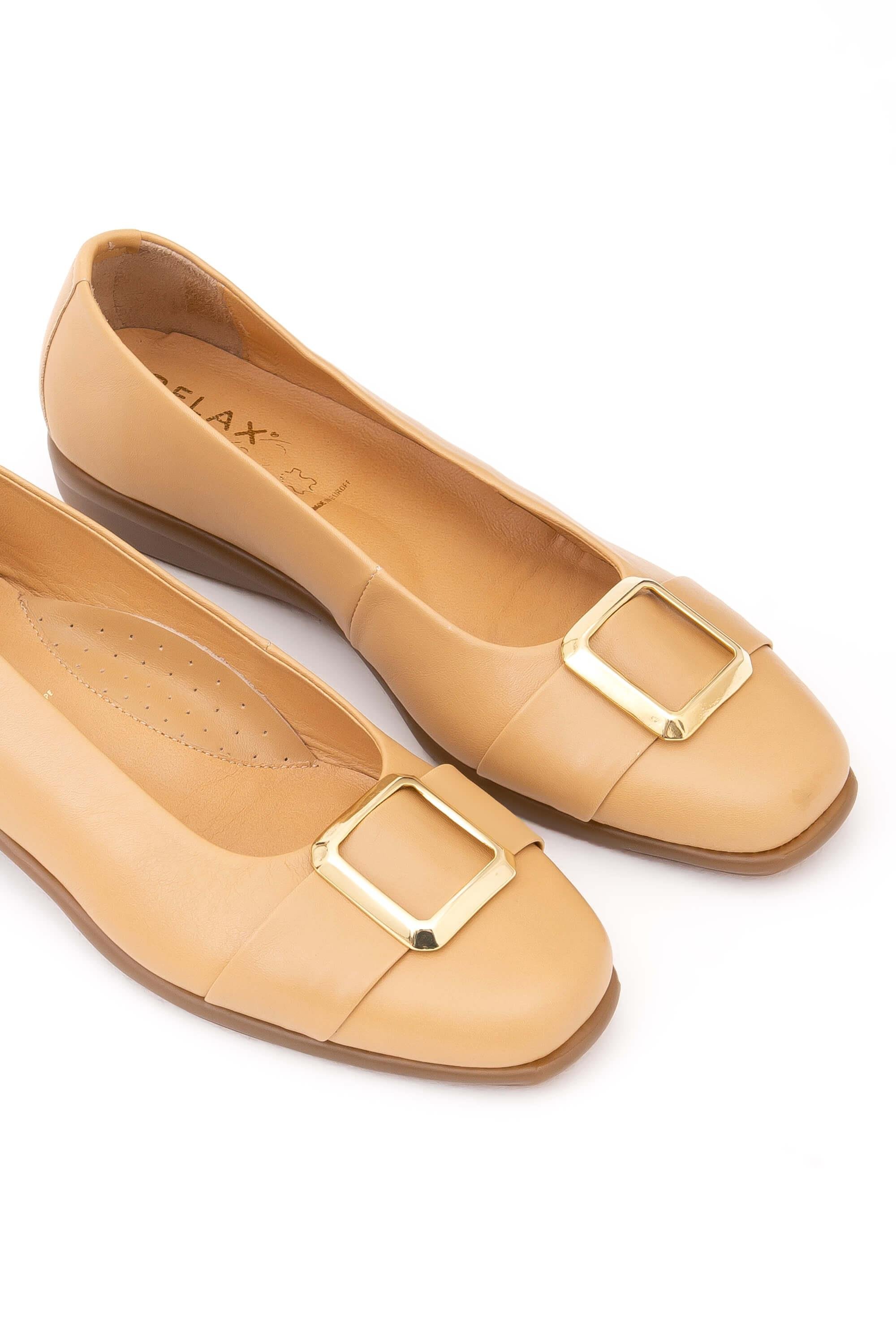 Relax Anatomic Kadın Hakiki Deri Bej Comfort Ayakkabı