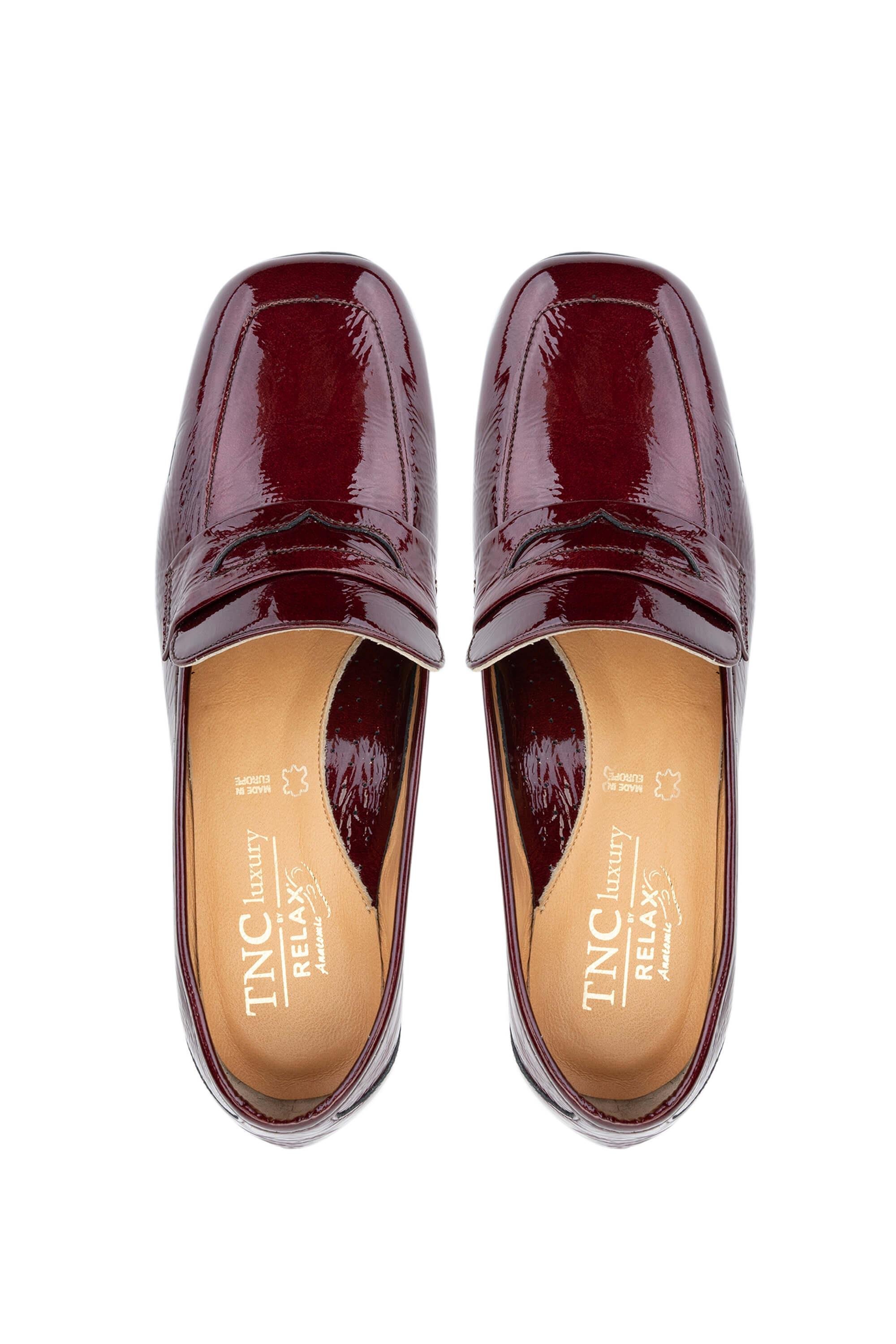 Relax Anatomic Kadın Hakiki Deri Bordo Comfort Ayakkabı