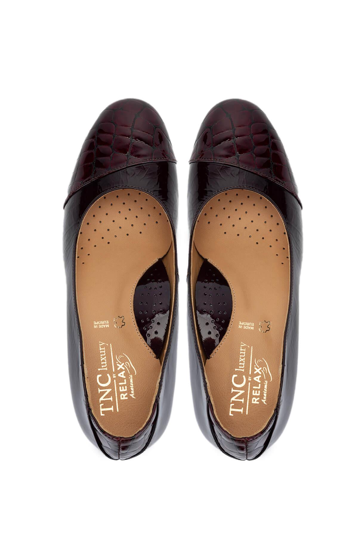Relax Anatomic Kadın Hakiki Deri Bordo Comfort Ayakkabı