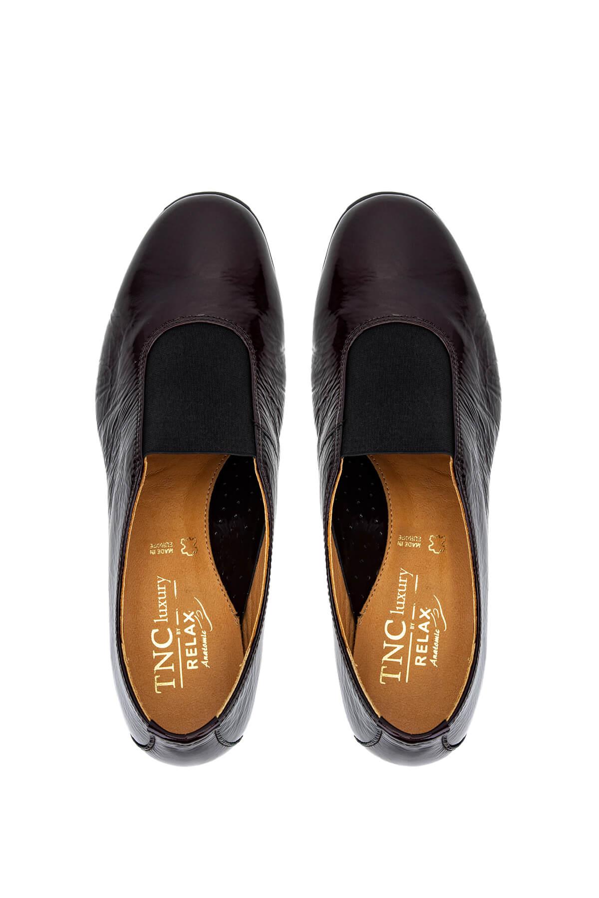 Relax Anatomic Kadın Hakiki Deri Bordo Comfort Ayakkabı