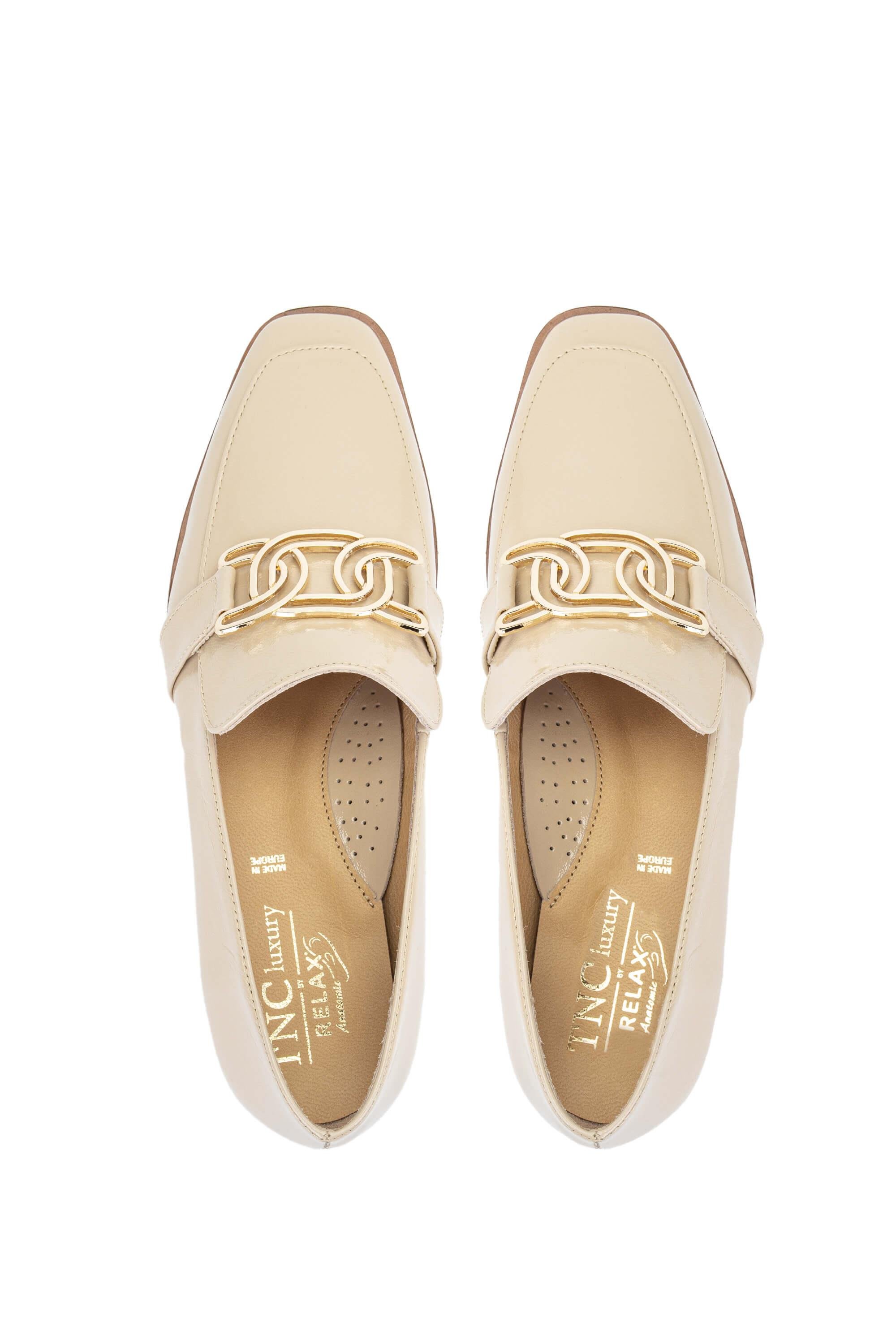 Relax Anatomic Kadın Hakiki Deri Comfort Bej Rugan Ayakkabı