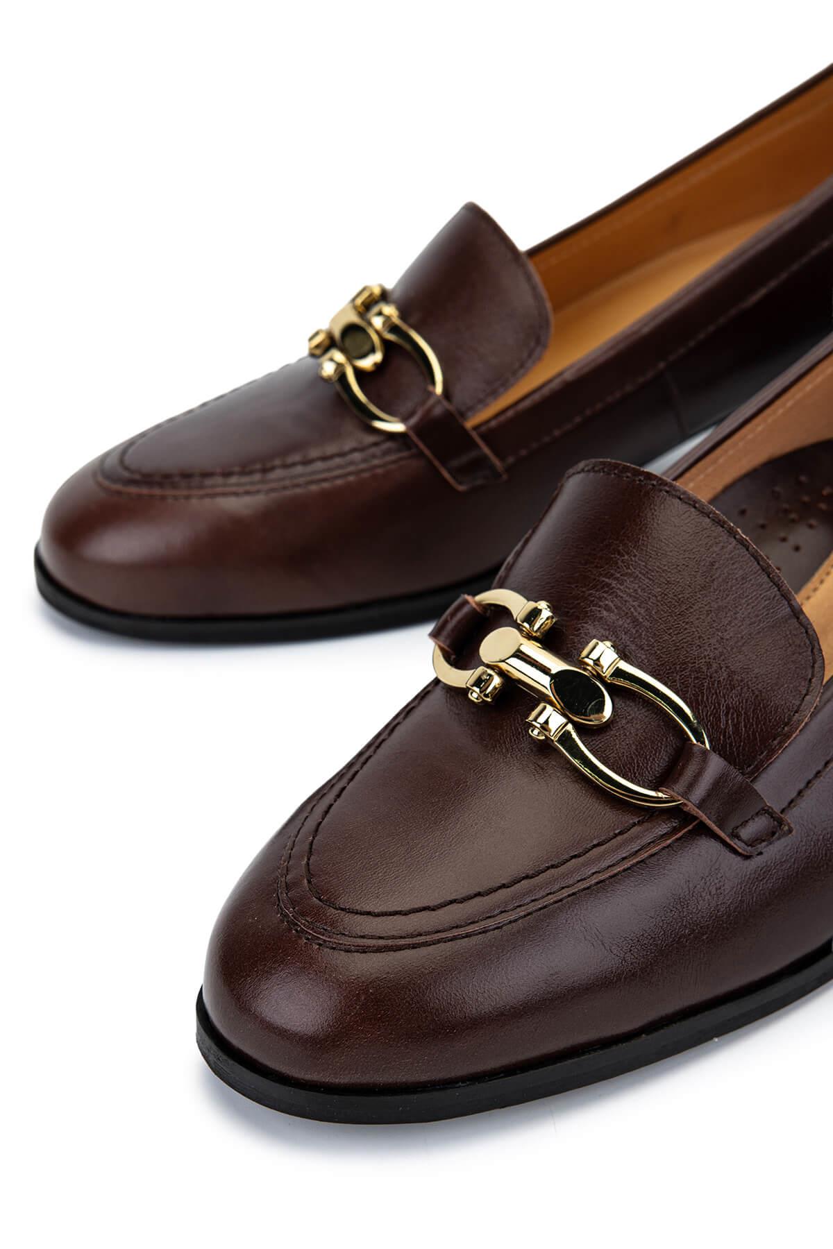 Relax Anatomic Kadın Hakiki Deri Kahverengi Comfort Ayakkabı