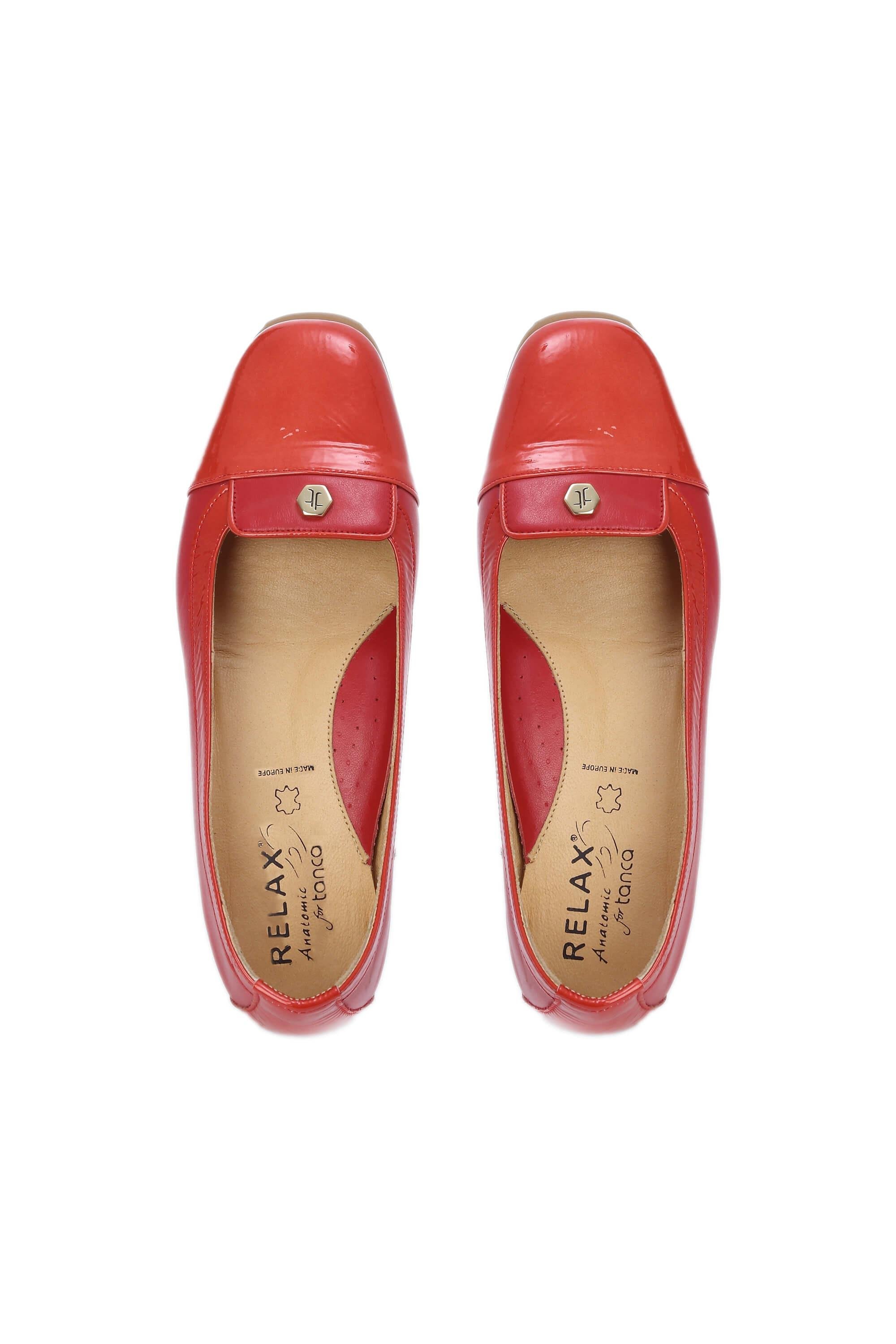 Relax Anatomic Kadın Hakiki Deri Kırmızı Comfort Ayakkabı