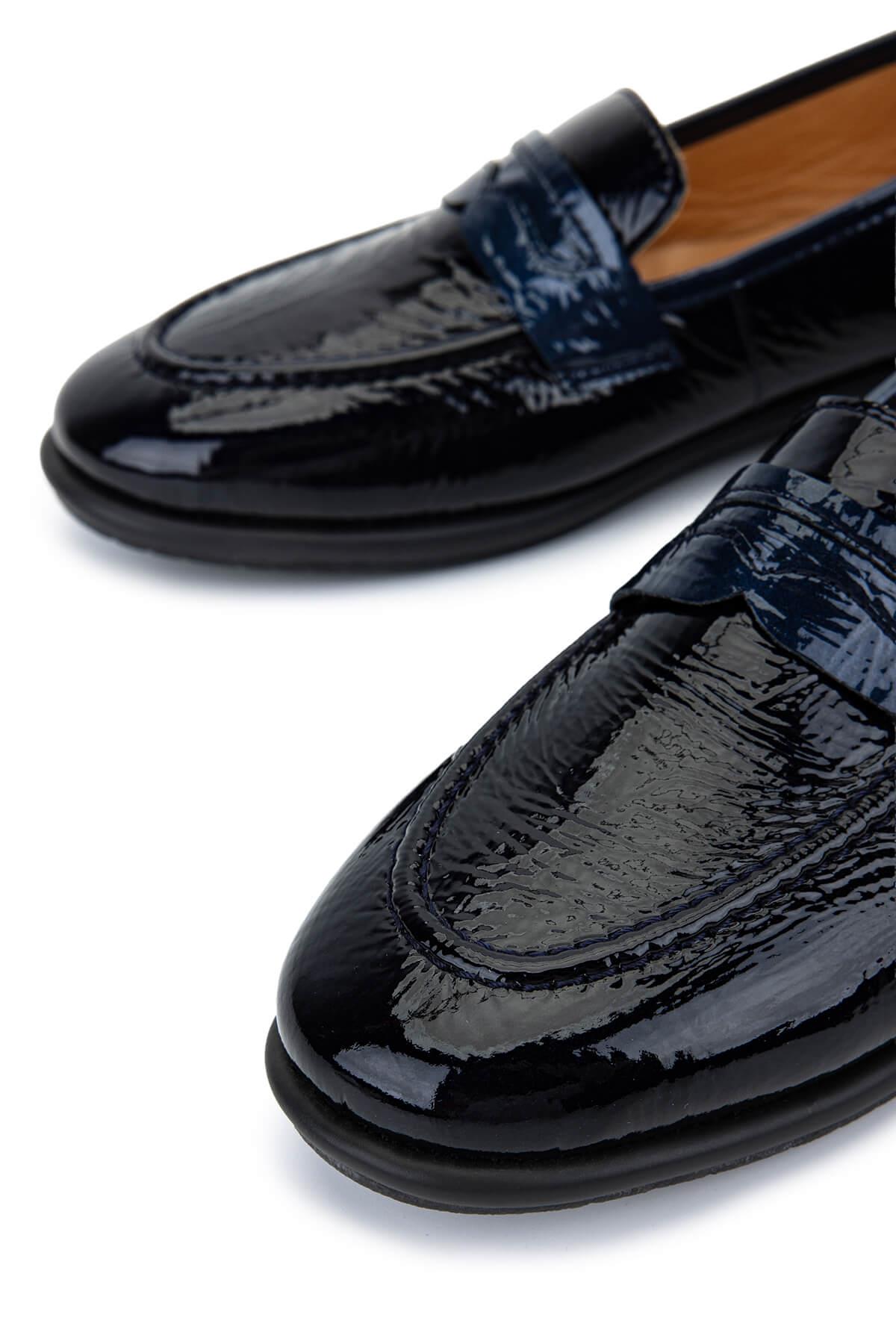 Relax Anatomic Kadın Hakiki Deri Lacivert Comfort Ayakkabı