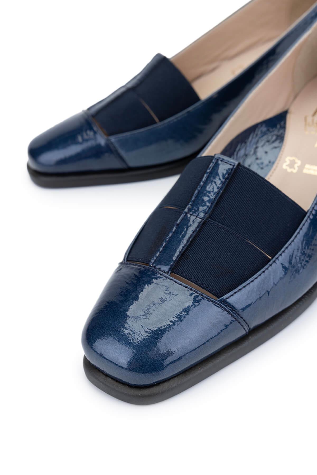 Relax Anatomic Kadın Hakiki Deri Mavi Comfort Ayakkabı