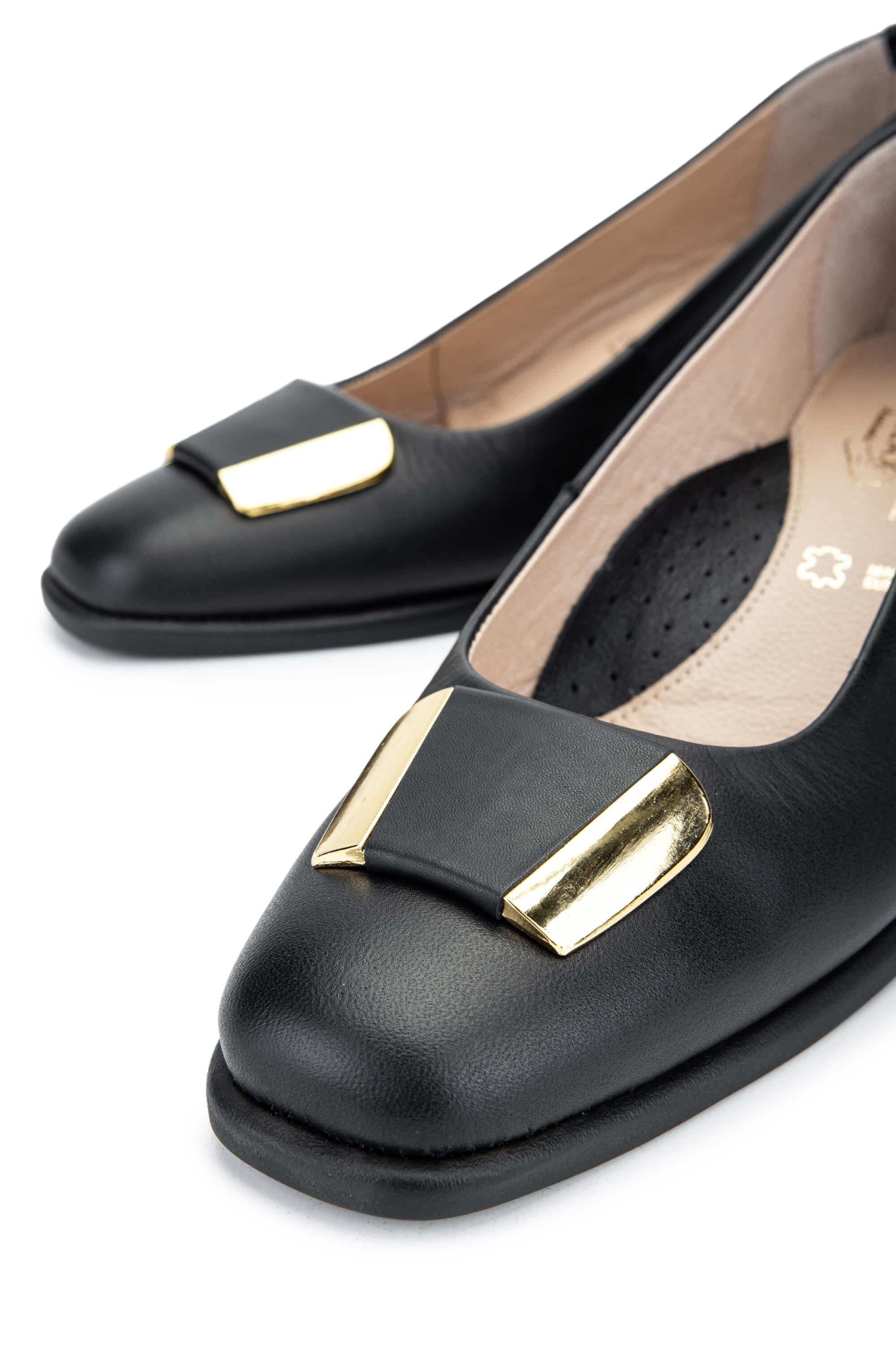 Relax Anatomic Kadın Hakiki Deri Siyah Comfort Ayakkabı