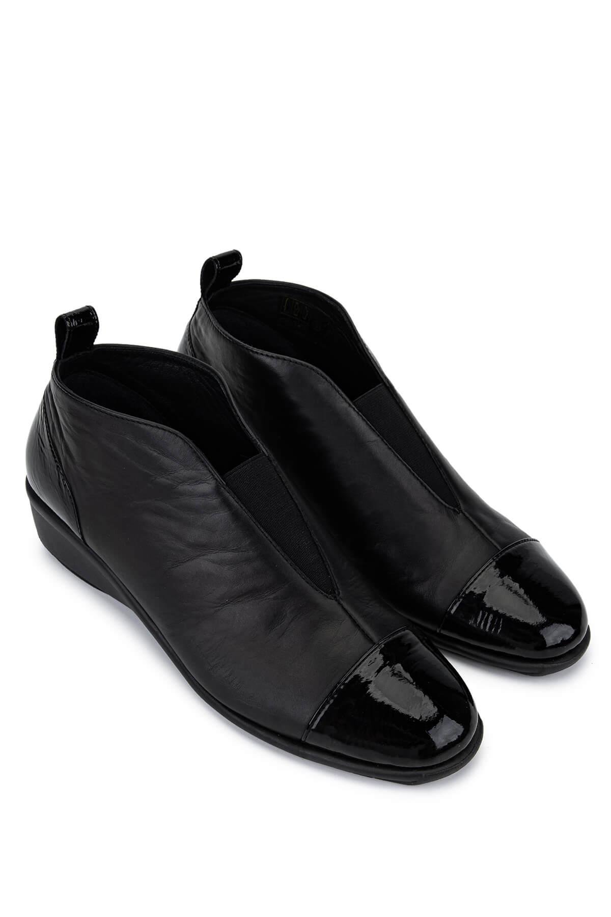 Relax Anatomic Kadın Hakiki Deri Siyah Casual Bot