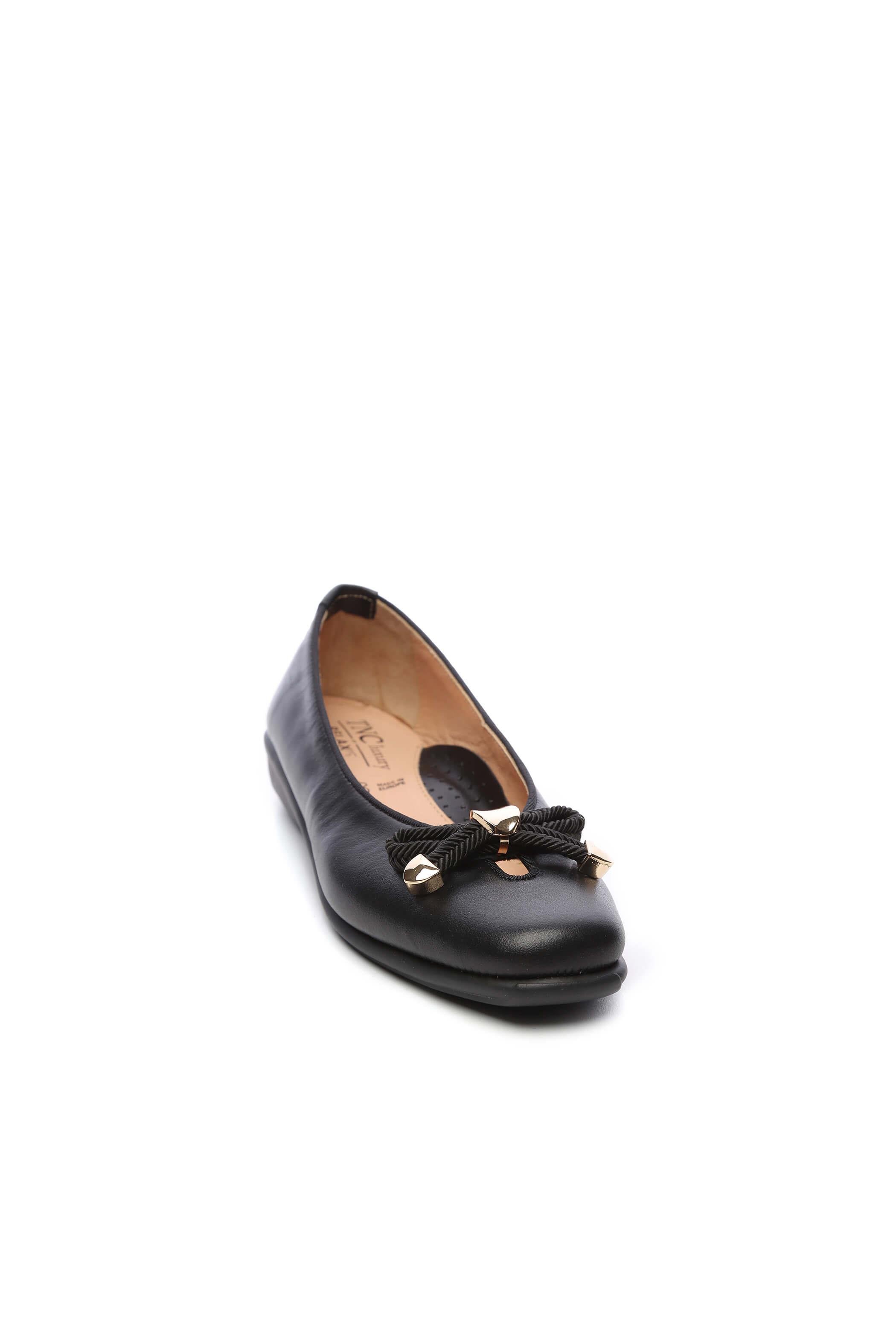 Relax Anatomic Kadın Hakiki Deri Siyah Mokasen & Loafer Ayakkabı