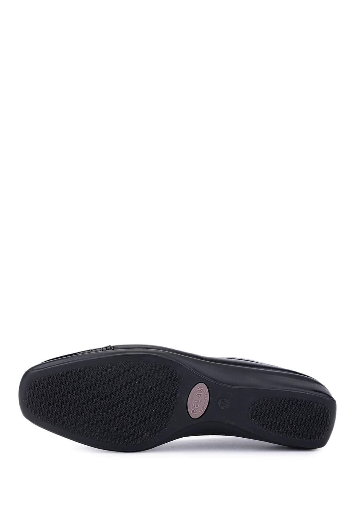 Relax Anatomic Kadın Hakiki Deri Siyah Comfort Ayakkabı