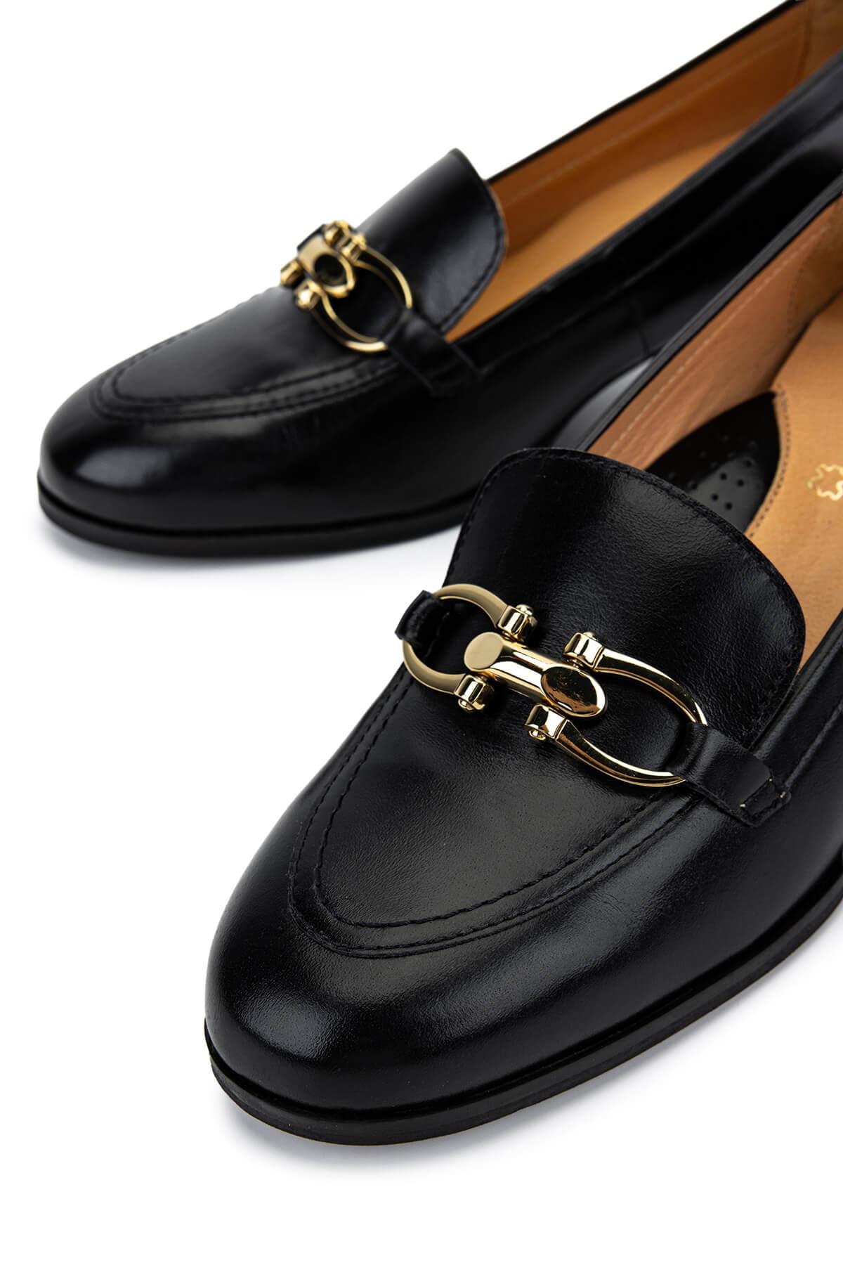 Relax Anatomic Kadın Hakiki Deri Siyah Comfort Ayakkabı