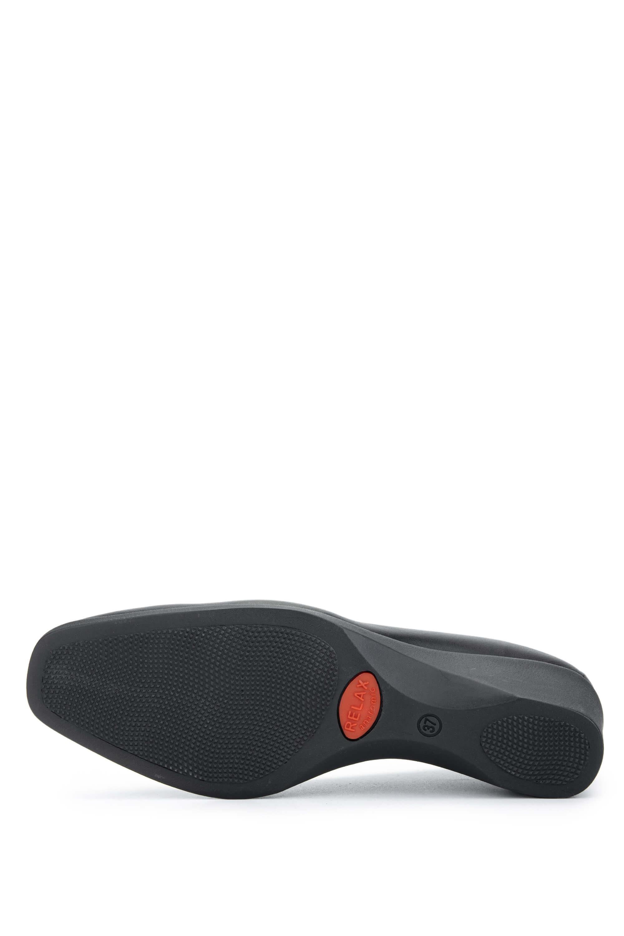 Relax Anatomic Kadın Hakiki Deri Siyah Comfort Ayakkabı