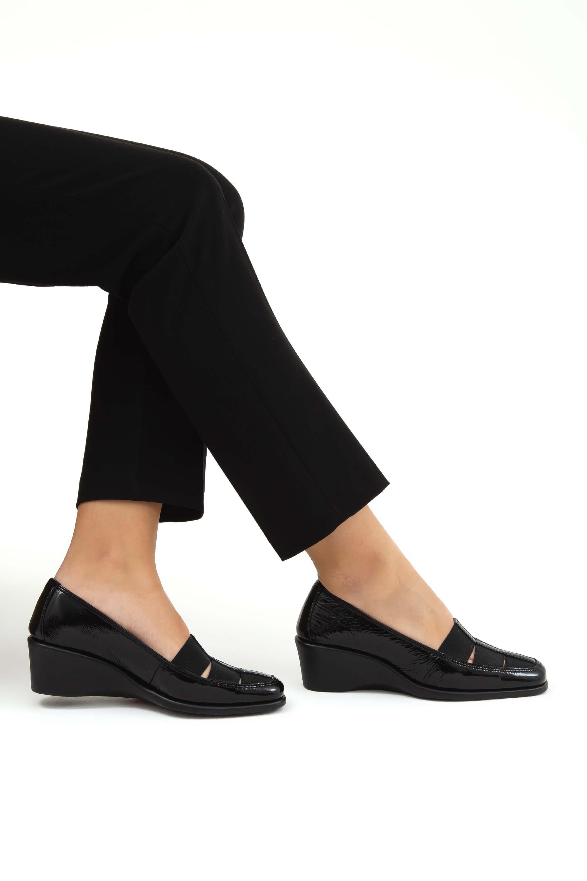 Relax Anatomic Kadın Hakiki Deri Siyah Comfort Ayakkabı