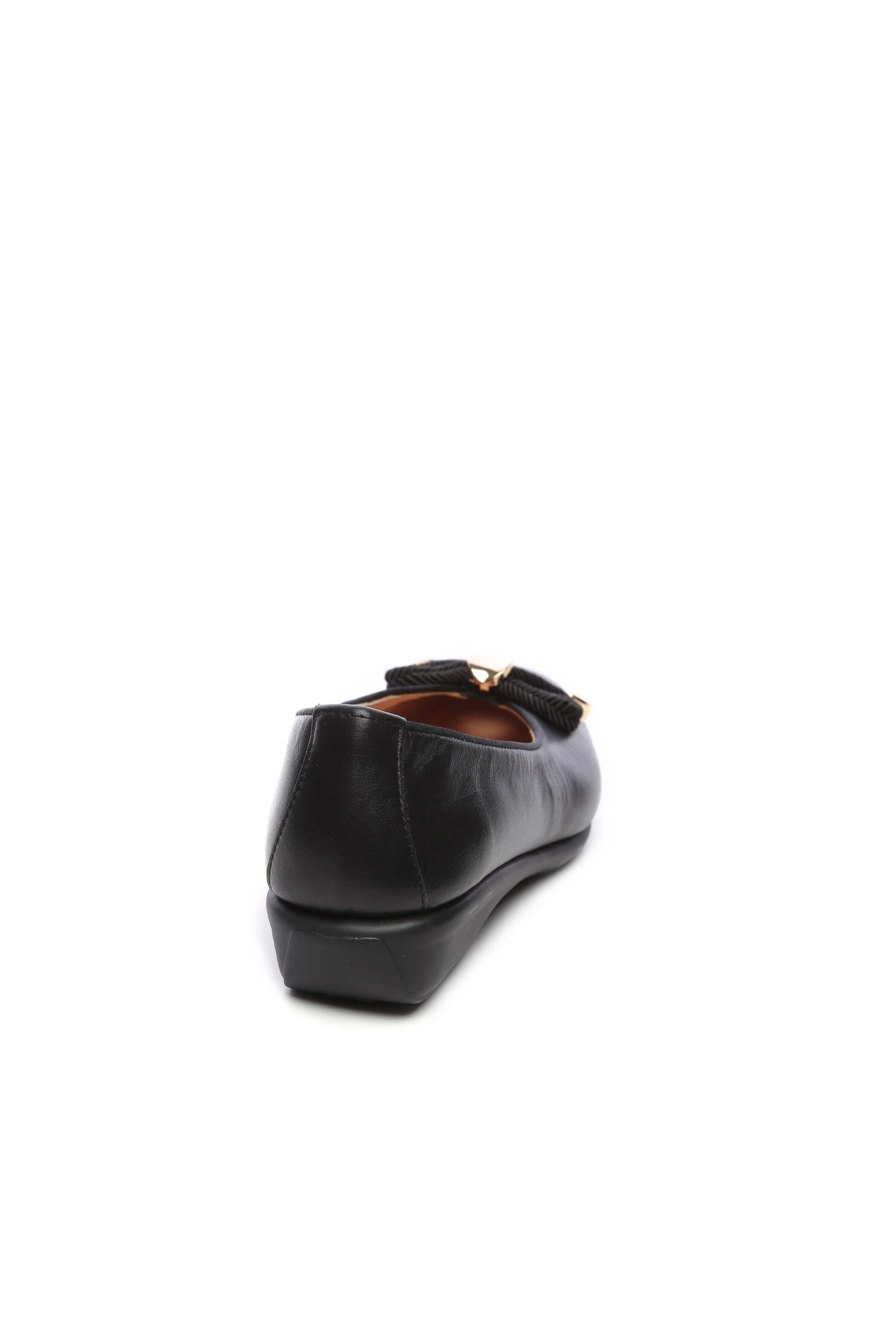 Relax Anatomic Kadın Hakiki Deri Siyah Mokasen & Loafer Ayakkabı