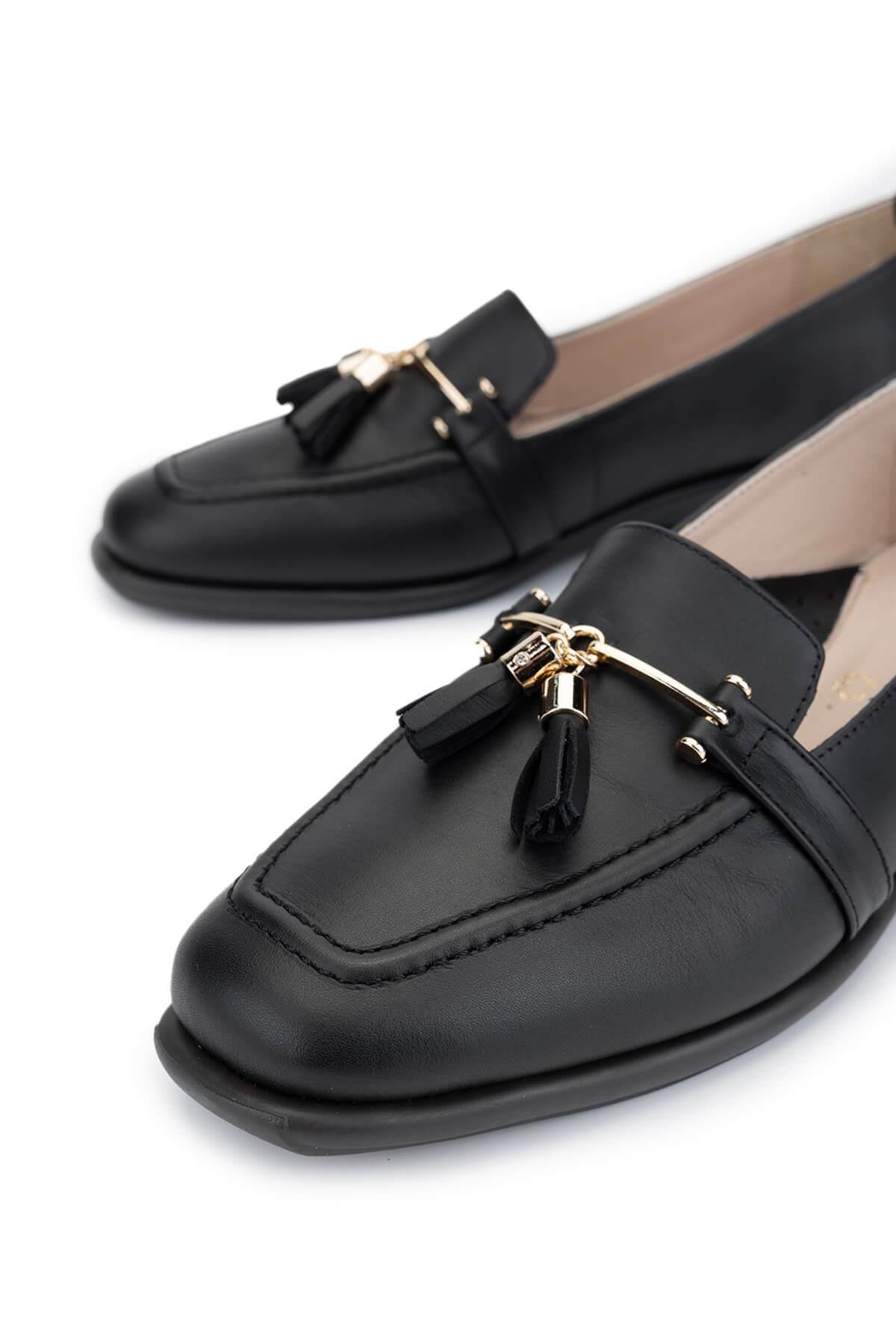 Relax Anatomic Kadın Hakiki Deri Siyah Comfort Ayakkabı