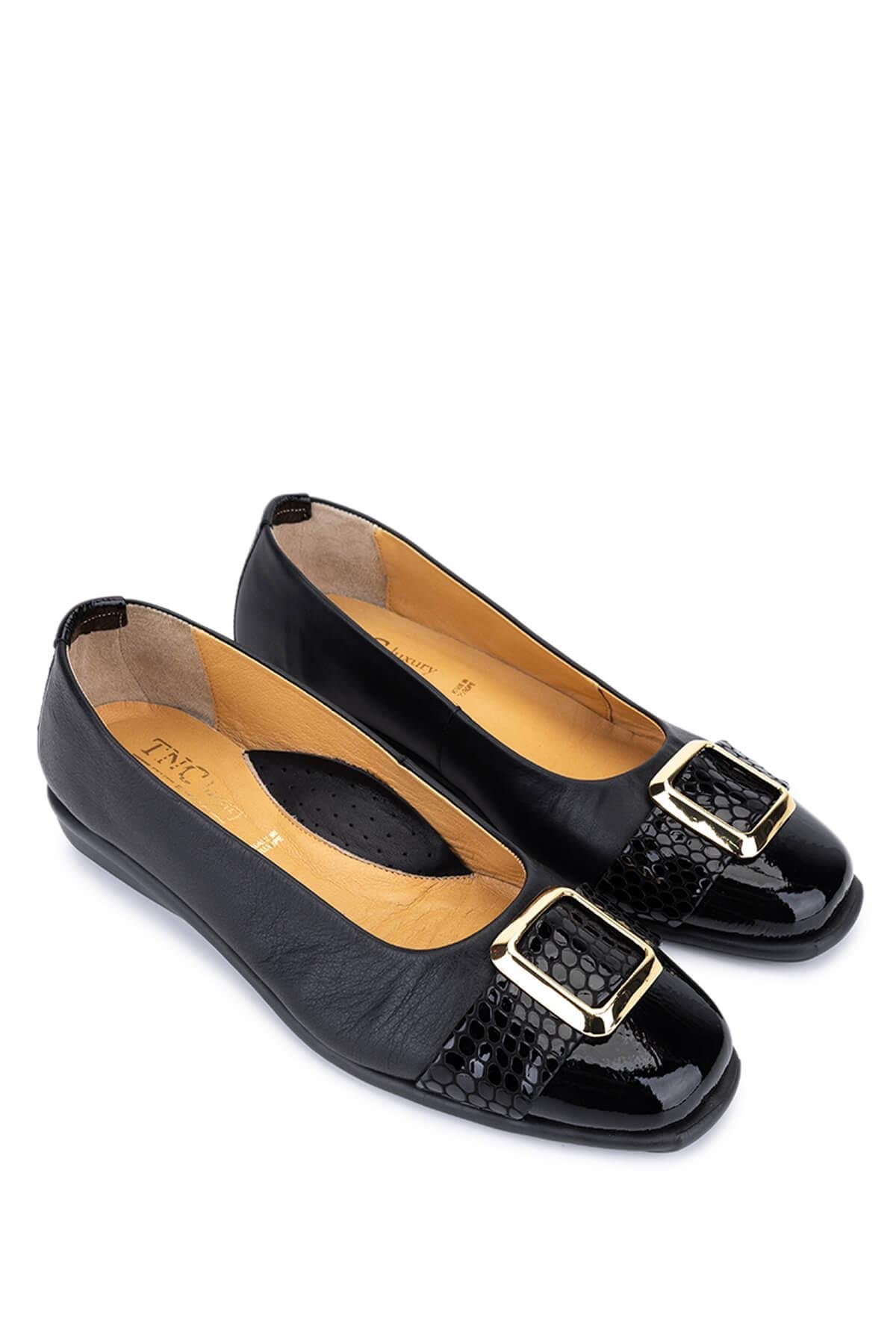 Relax Anatomic Kadın Hakiki Deri Siyah Comfort Ayakkabı