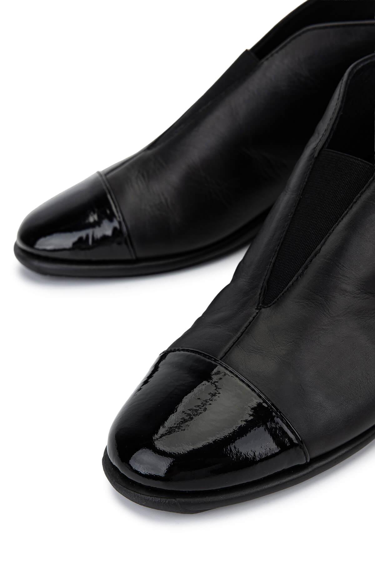 Relax Anatomic Kadın Hakiki Deri Siyah Casual Bot