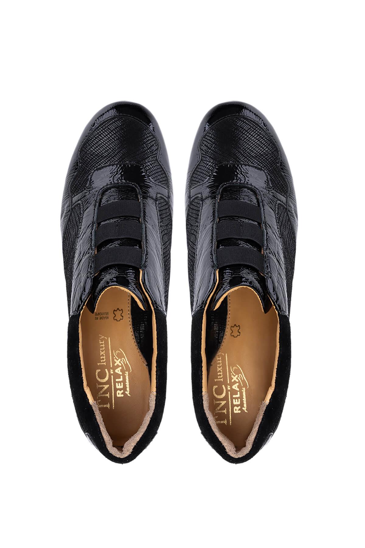 Relax Anatomic Kadın Hakiki Deri Siyah Comfort Ayakkabı