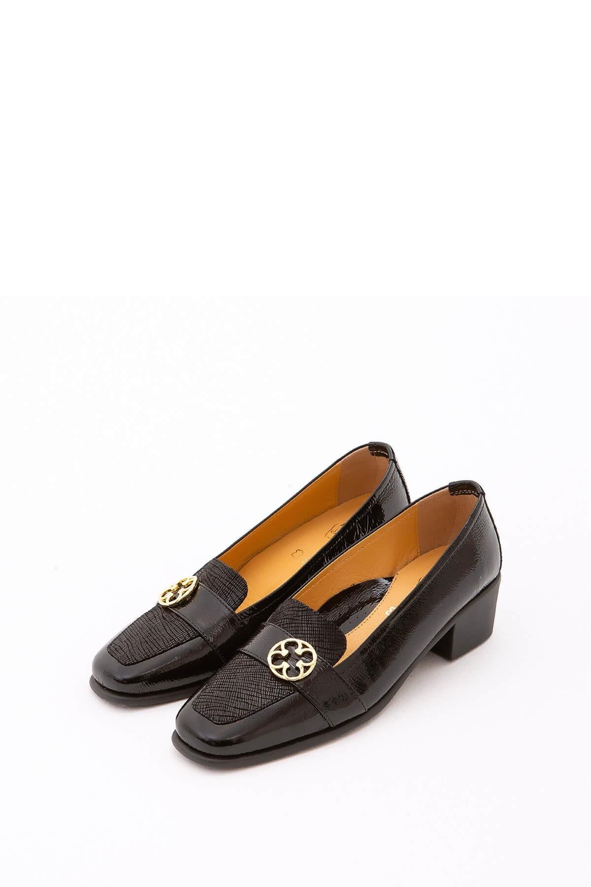 Relax Anatomic Kadın Hakiki Deri Siyah Comfort Ayakkabı