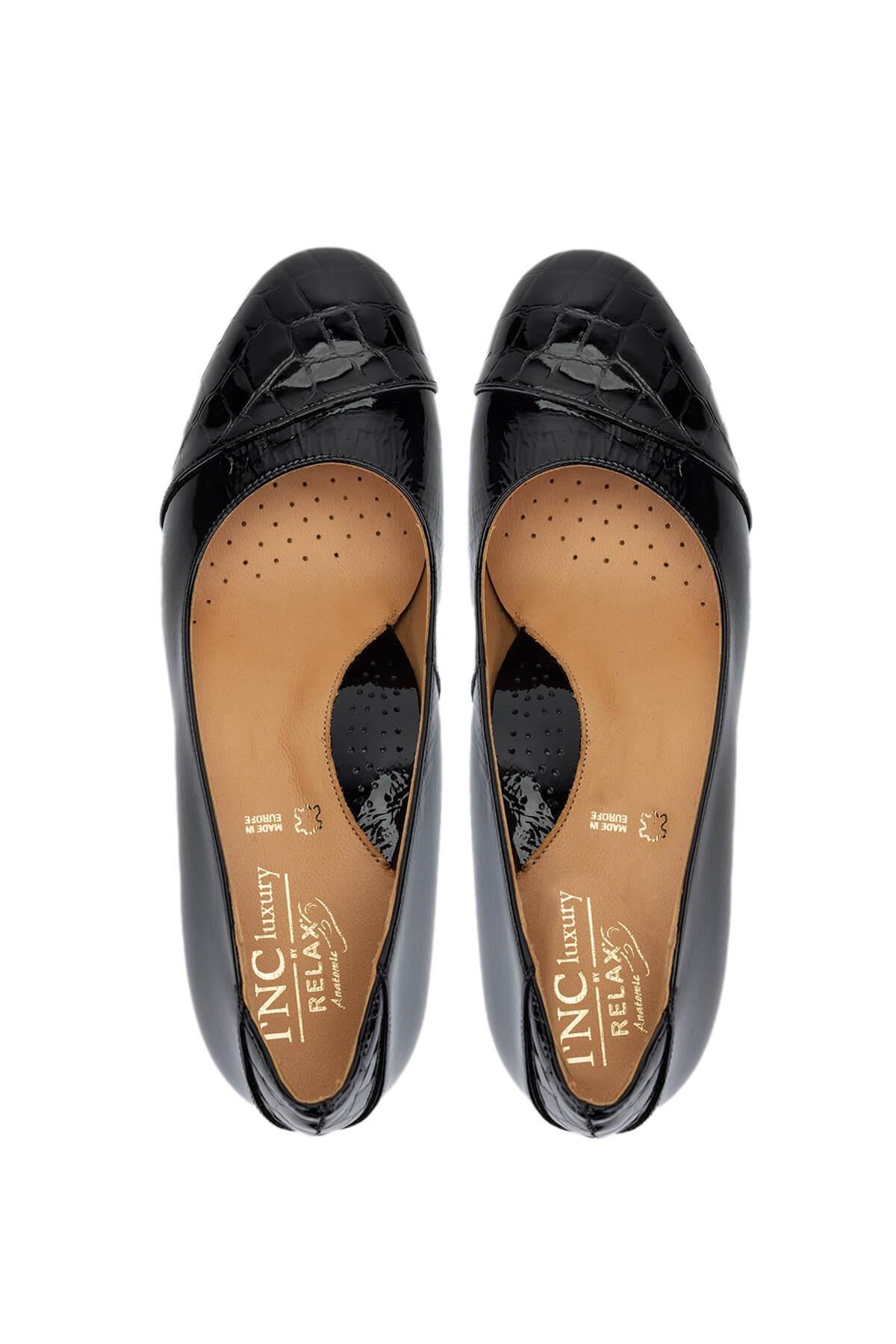 Relax Anatomic Kadın Hakiki Deri Siyah Comfort Ayakkabı