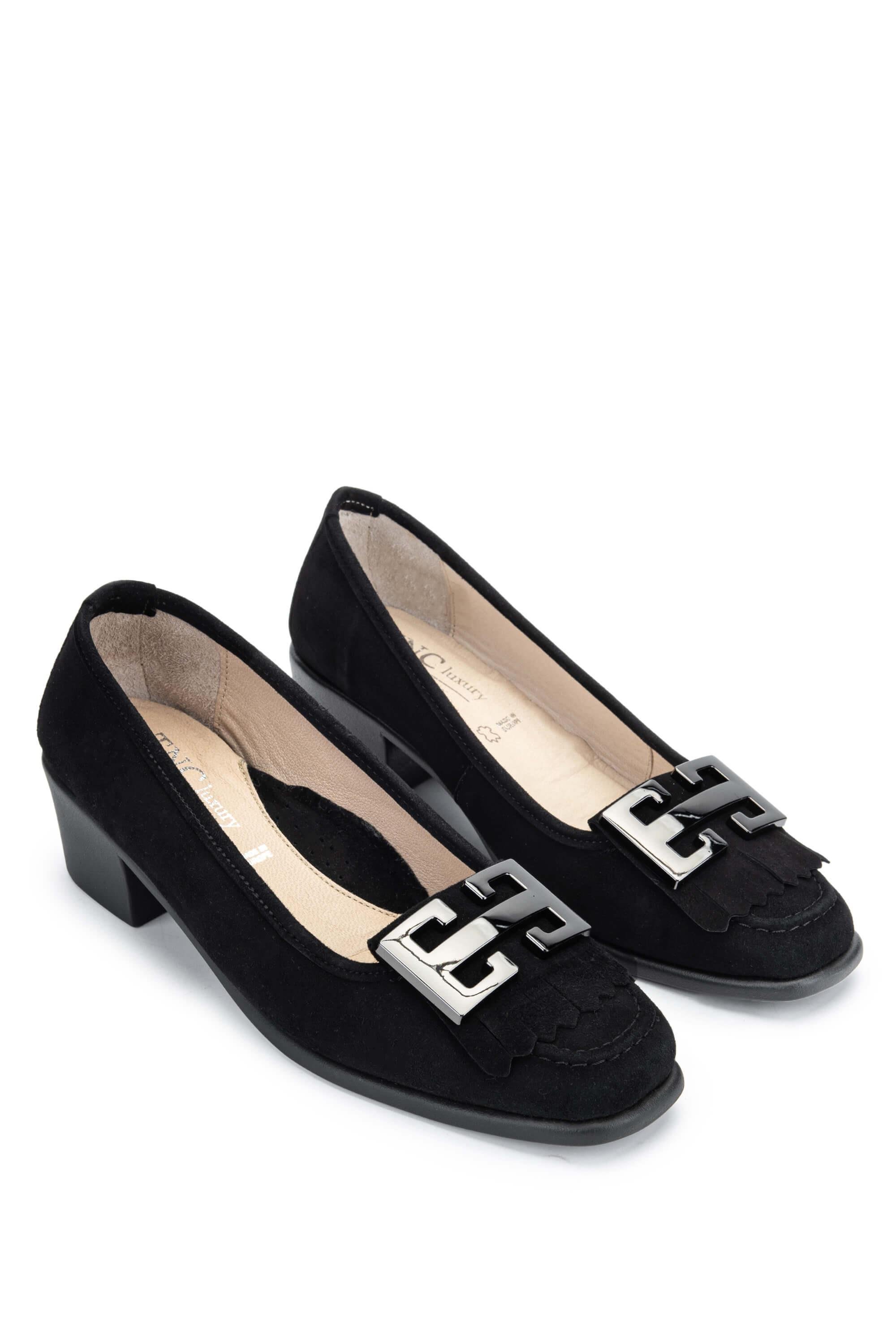 Relax Anatomic Kadın Hakiki Deri Siyah Comfort Ayakkabı