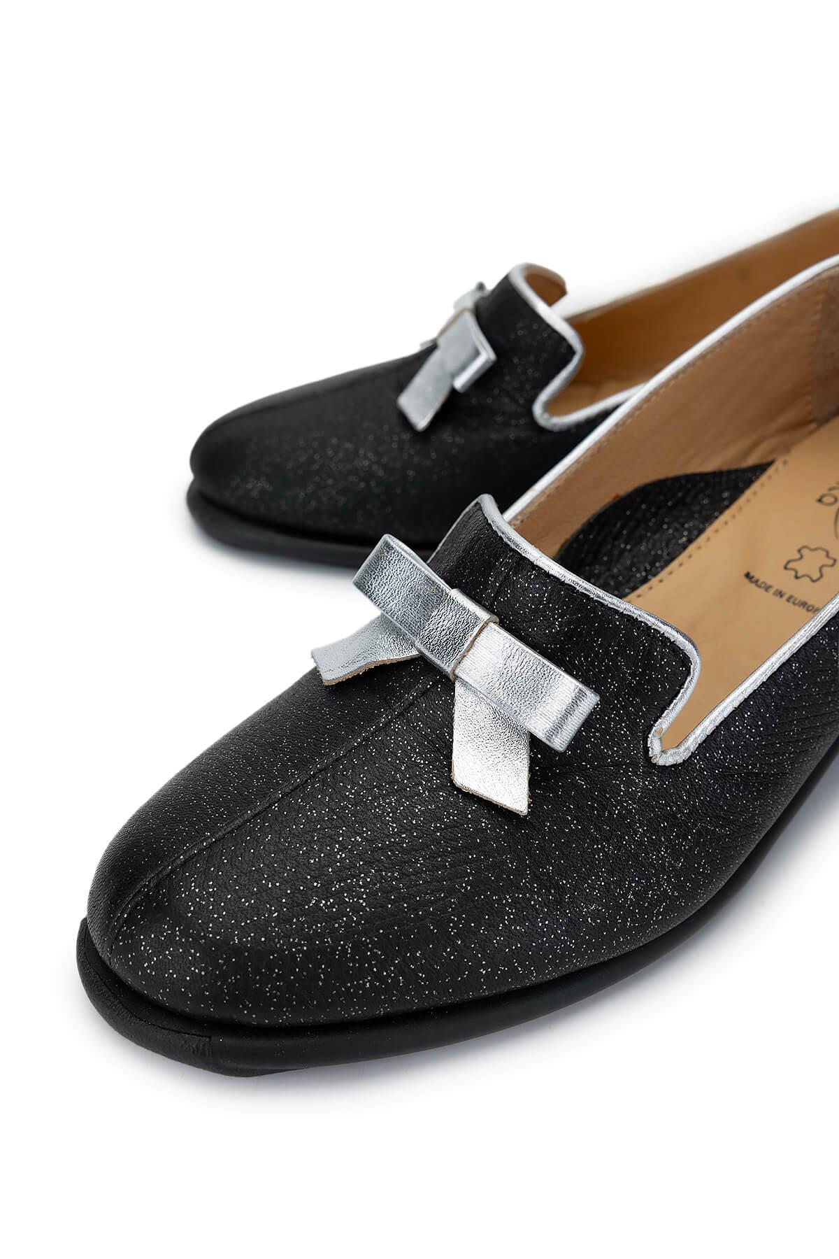 Relax Anatomic Kadın Vegan Siyah Mokasen & Loafer Ayakkabı