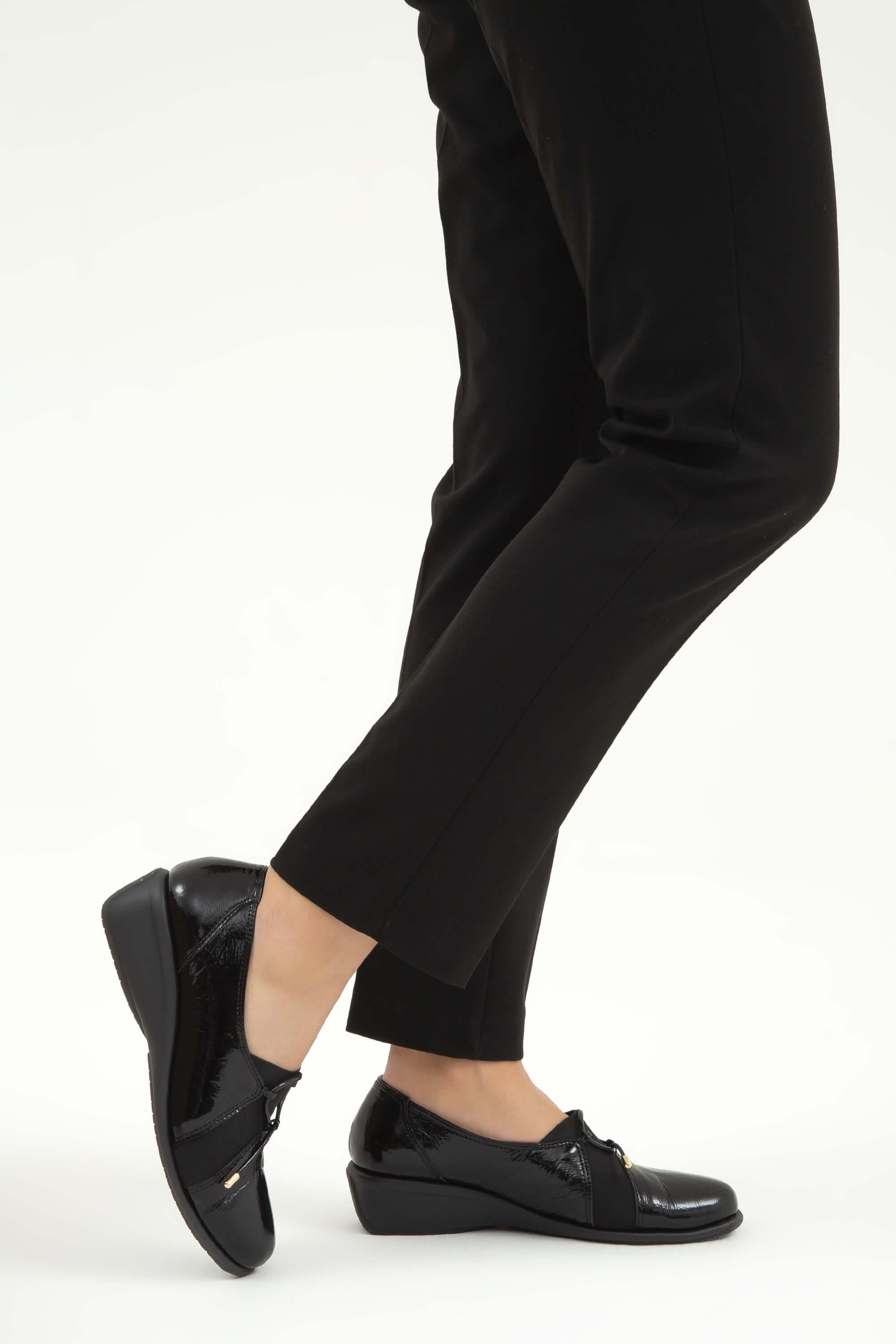 Relax Anatomic Kadın Vegan Siyah Mokasen & Loafer Ayakkabı