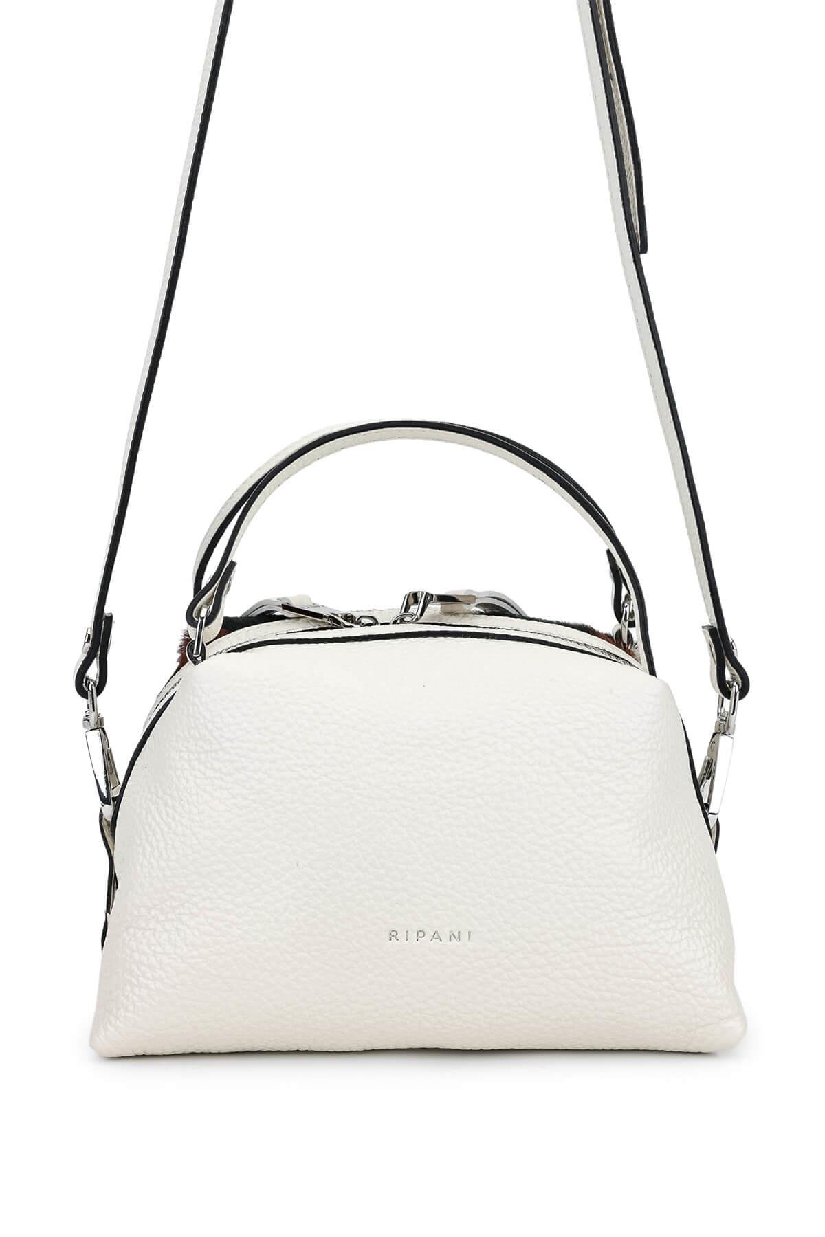 Ripani Kadın Hakiki Deri Beyaz Omuz Çanta