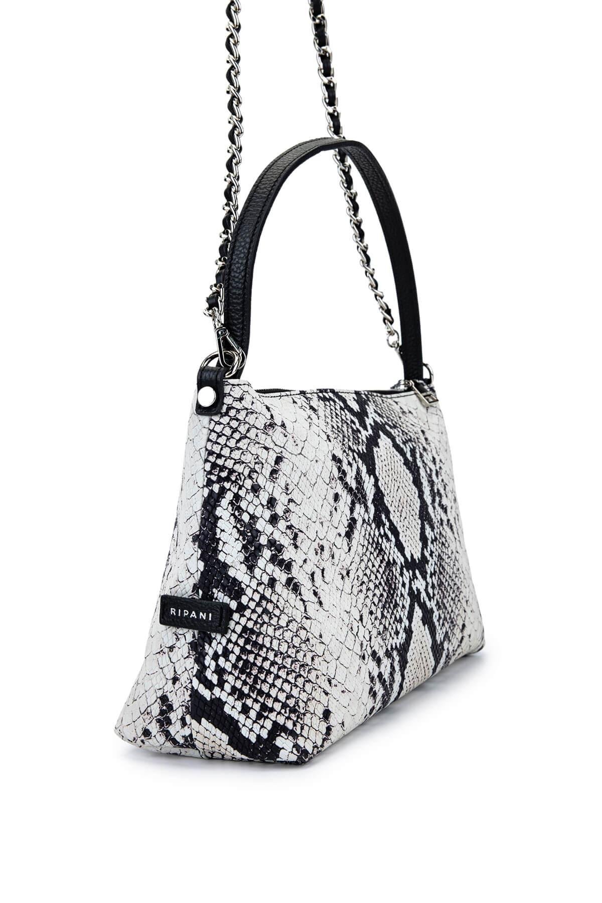 Ripani Kadın Hakiki Deri Beyaz Omuz Çanta