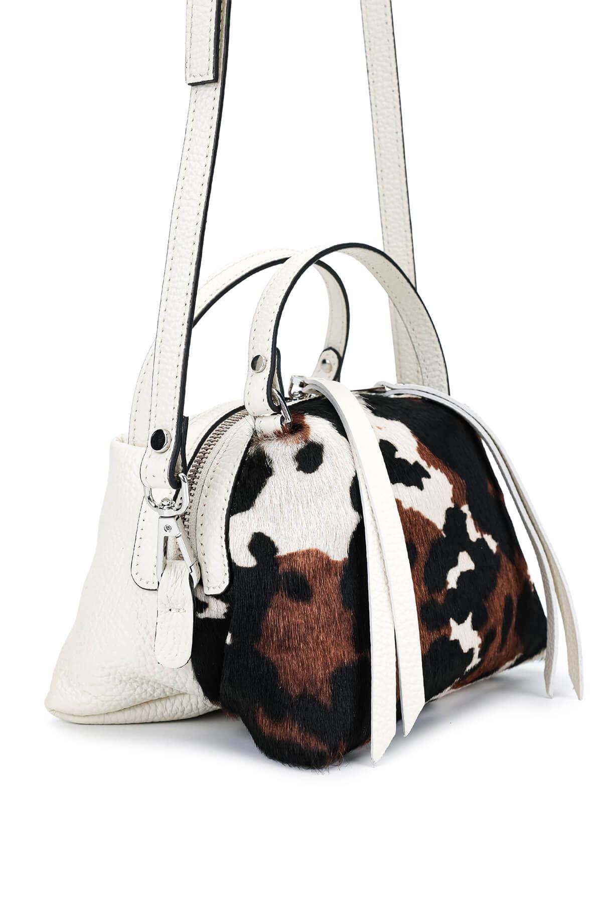 Ripani Kadın Hakiki Deri Beyaz Omuz Çanta