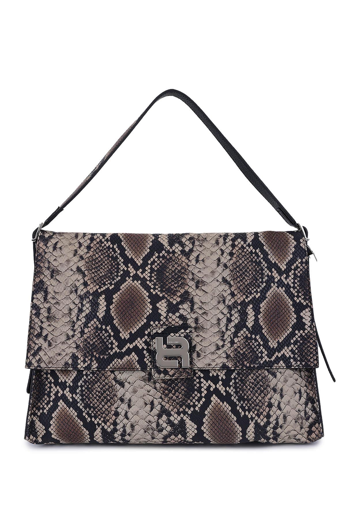 Ripani Kadın Hakiki Deri Kahverengi Omuz Çanta